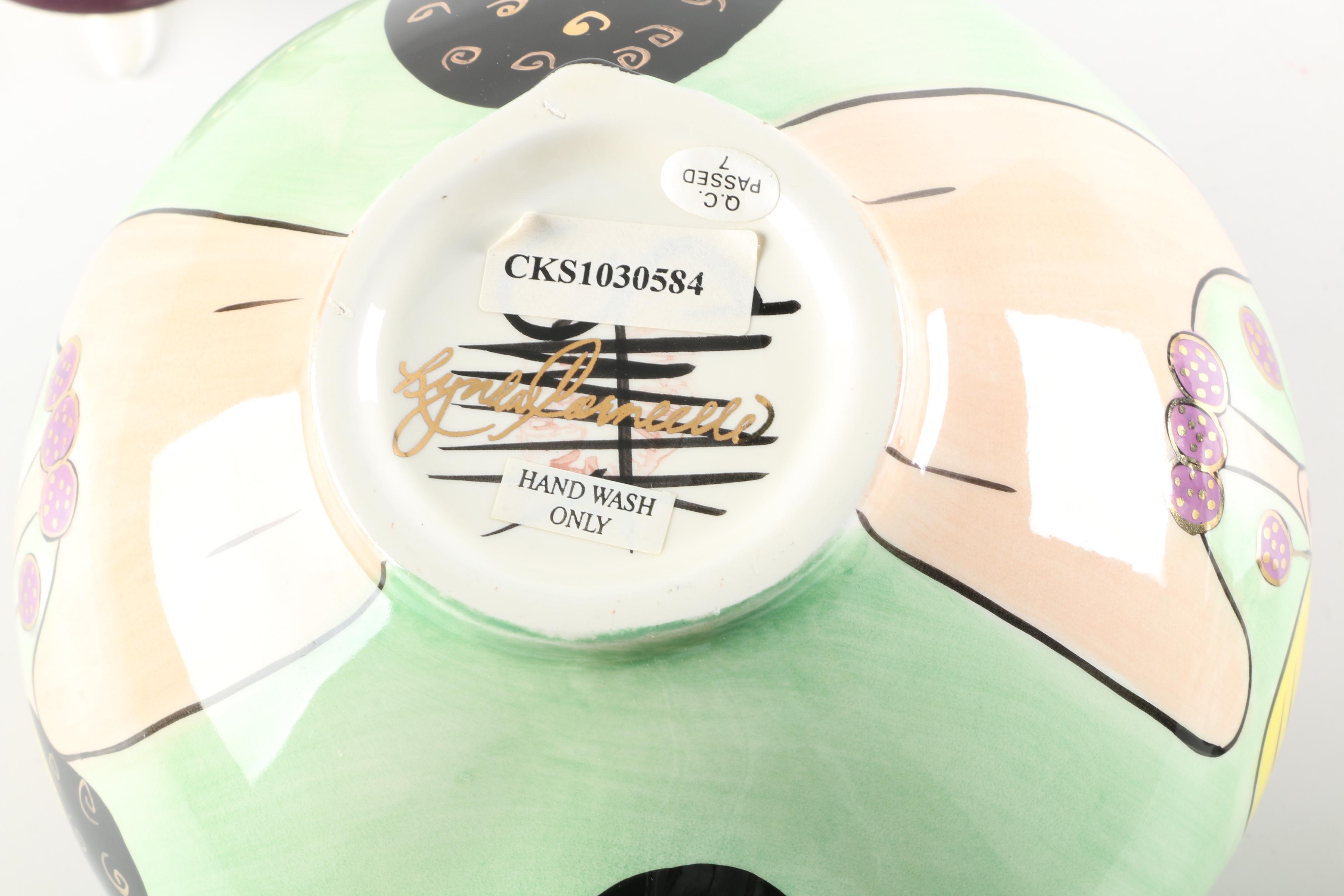 Whimsical Ceramic Serveware Featuring Lynda Corneille