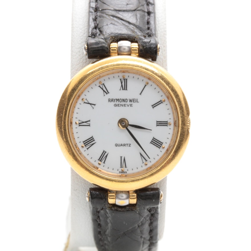 Raymond Weil 18K Yellow Gold Plated Wristwatch
