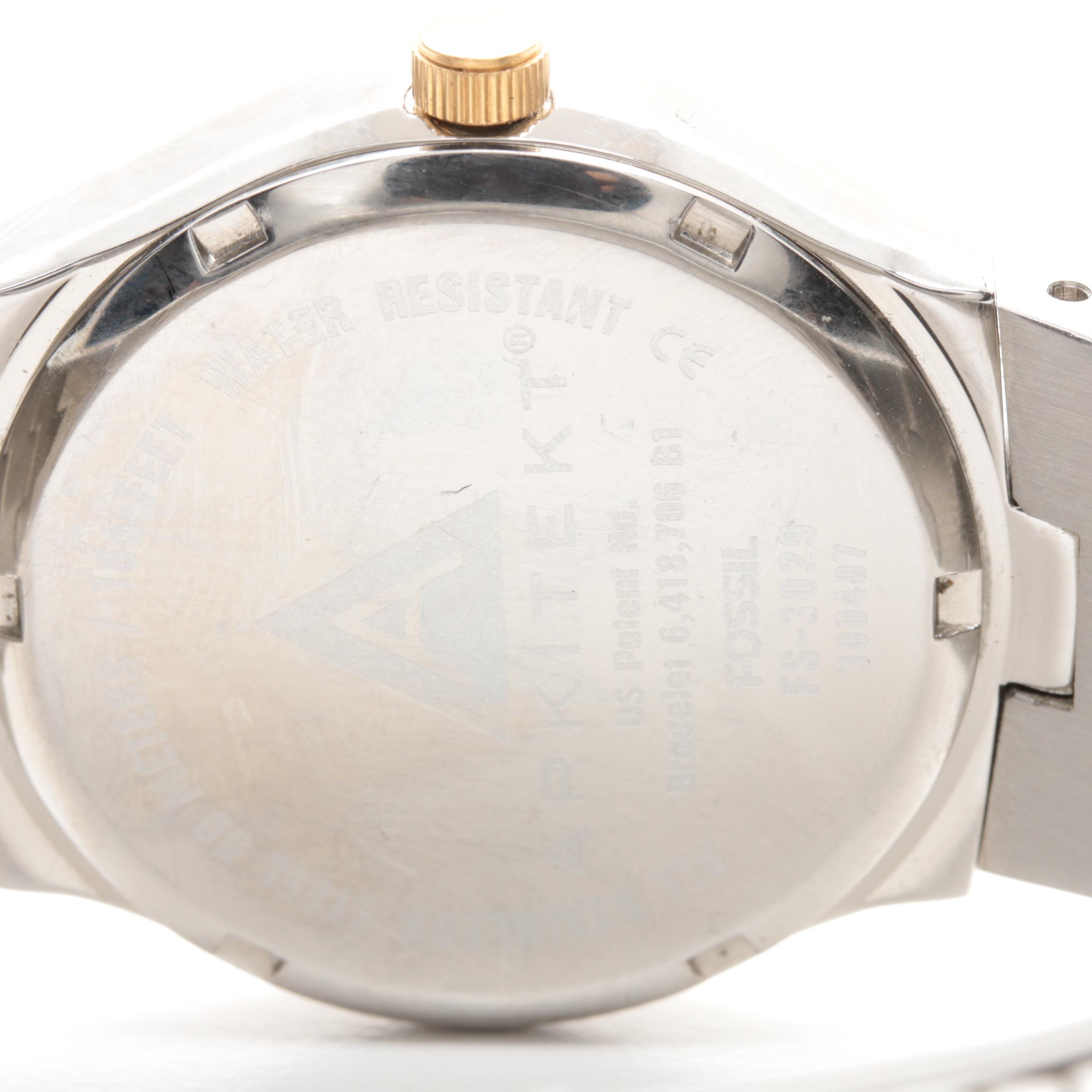 Fossil Arkitekt Two-Tone Stainless Steel Diamond Watch