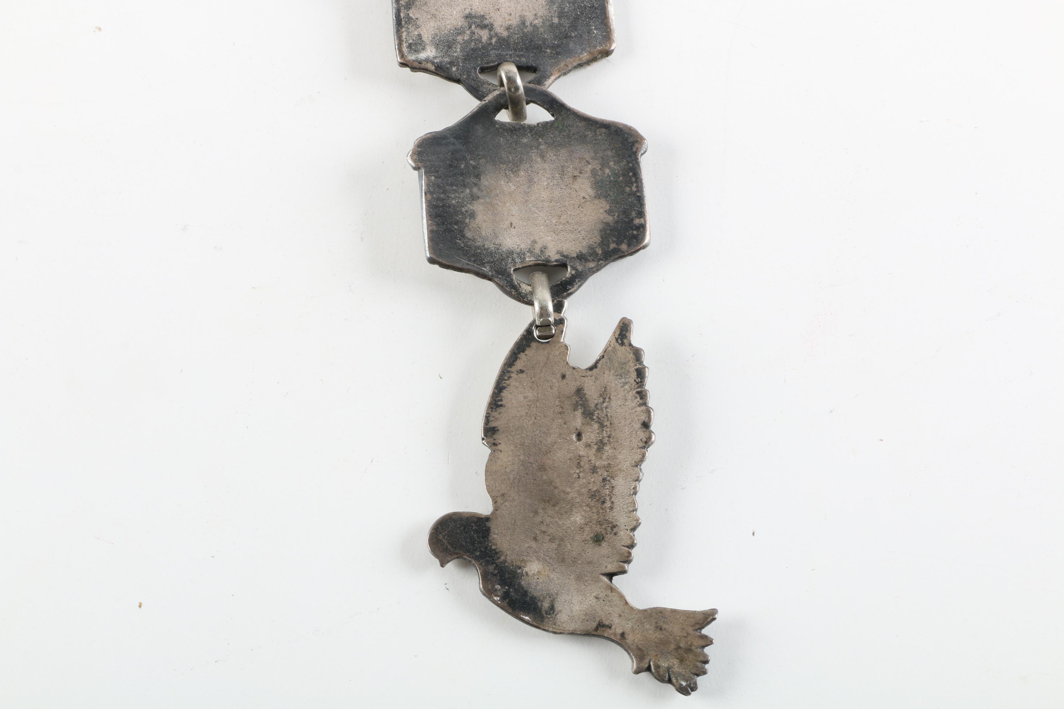 Metal Wall Decor including Hebrew "Seven Blessings" Wall Chain