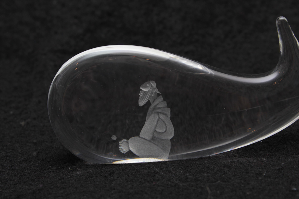 Kosta Boda Art Glass "Jonah and the Whale"