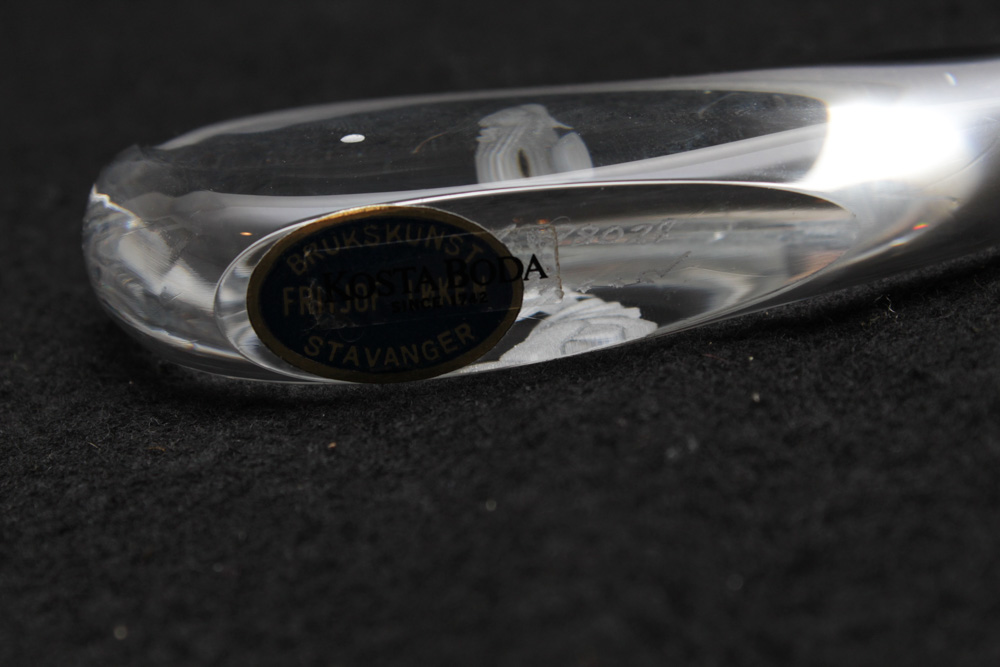 Kosta Boda Art Glass "Jonah and the Whale"