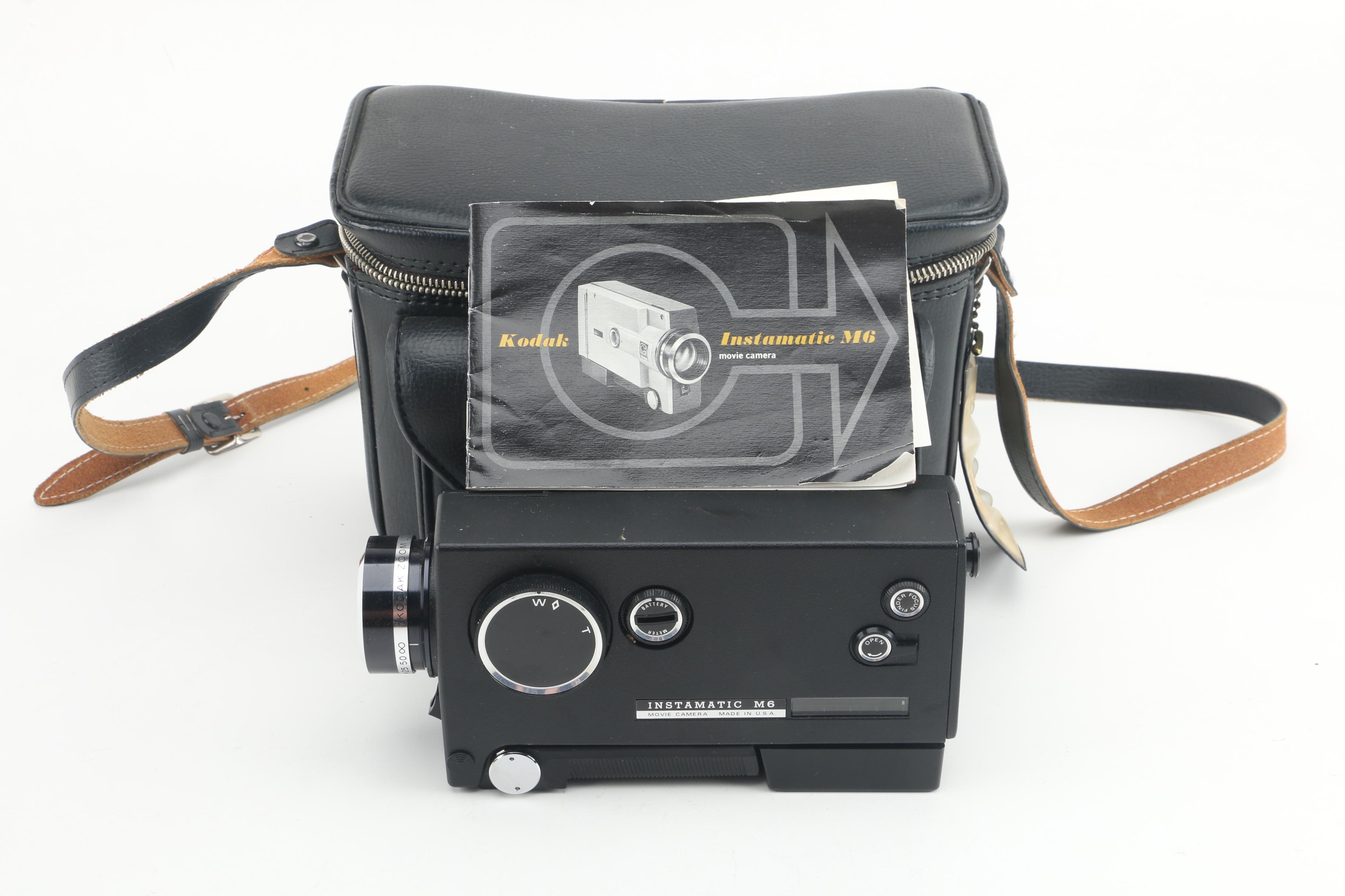 Vintage Kodak Instamatic M6 and Keystone Olympic K-32 Movie Cameras