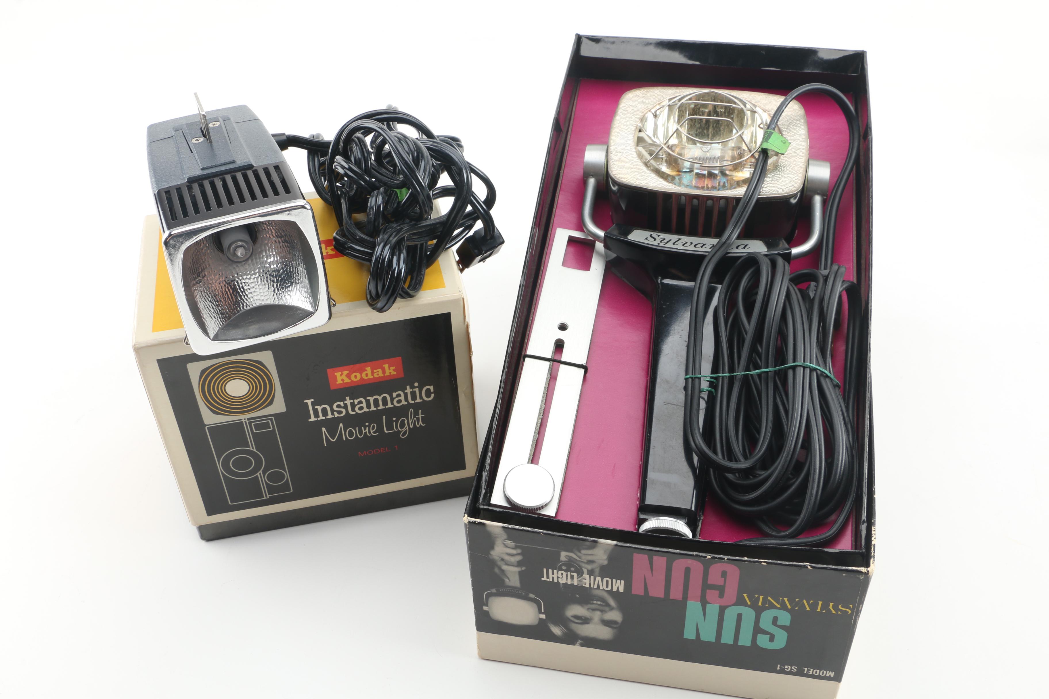 Vintage Kodak Instamatic M6 and Keystone Olympic K-32 Movie Cameras