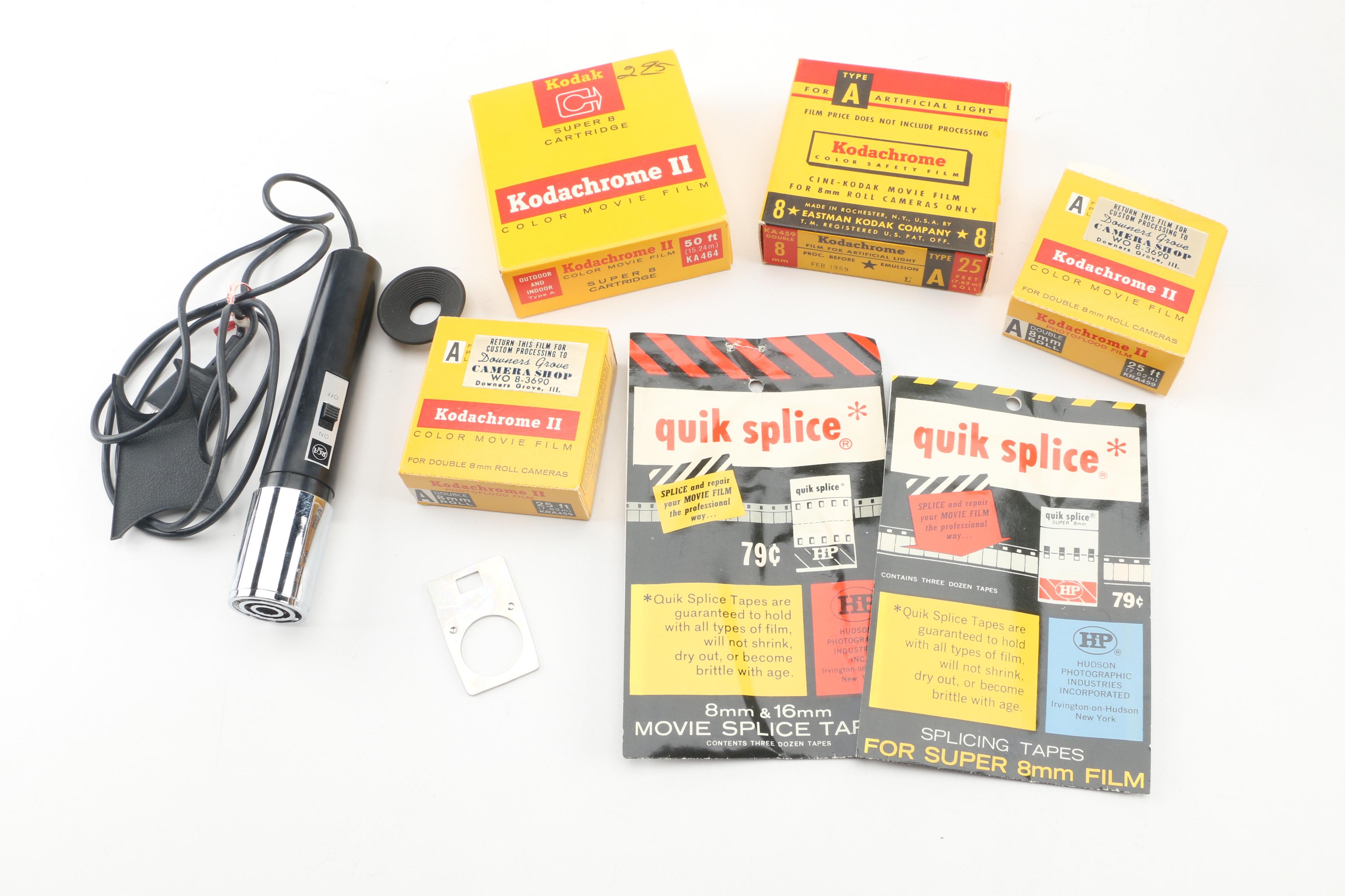 Vintage Kodak Instamatic M6 and Keystone Olympic K-32 Movie Cameras