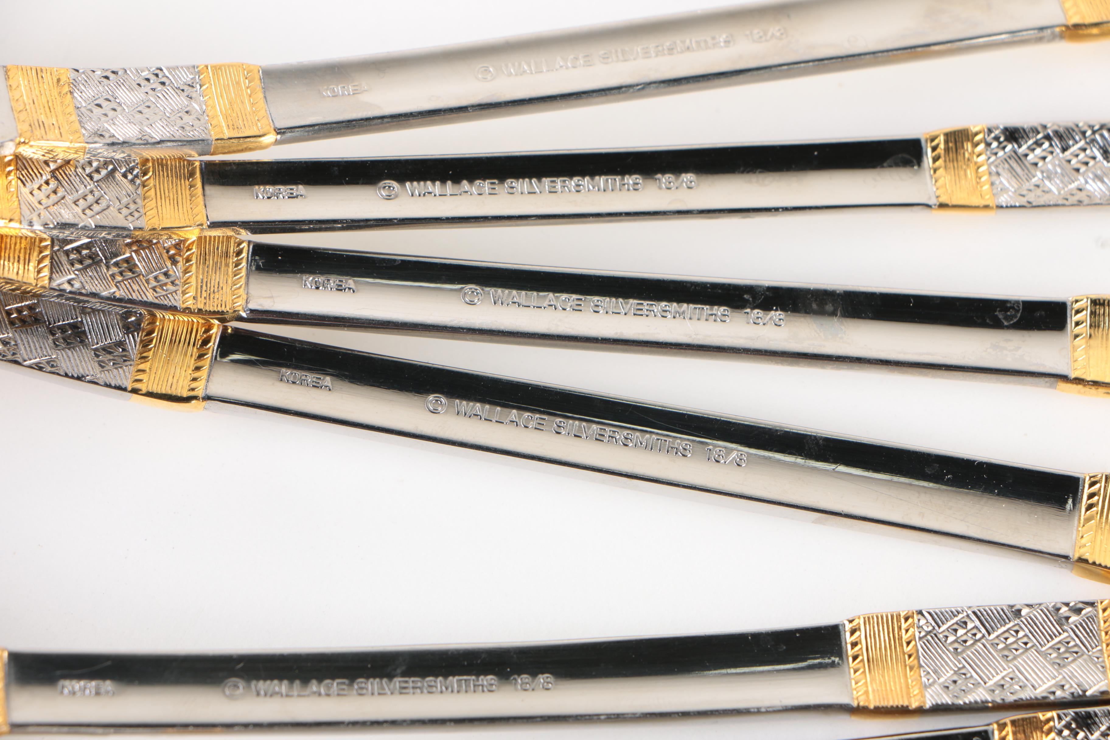 Wallace "Golden Corsica" Stainless Steel Flatware Set