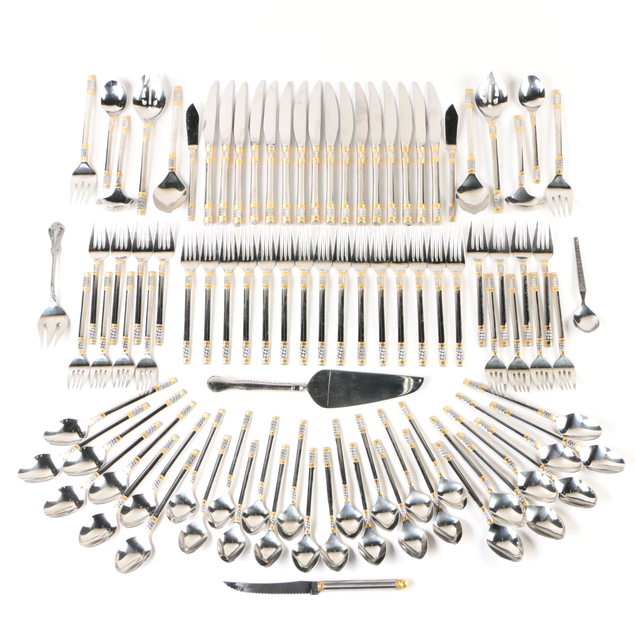 Wallace "Golden Corsica" Stainless Steel Flatware Set