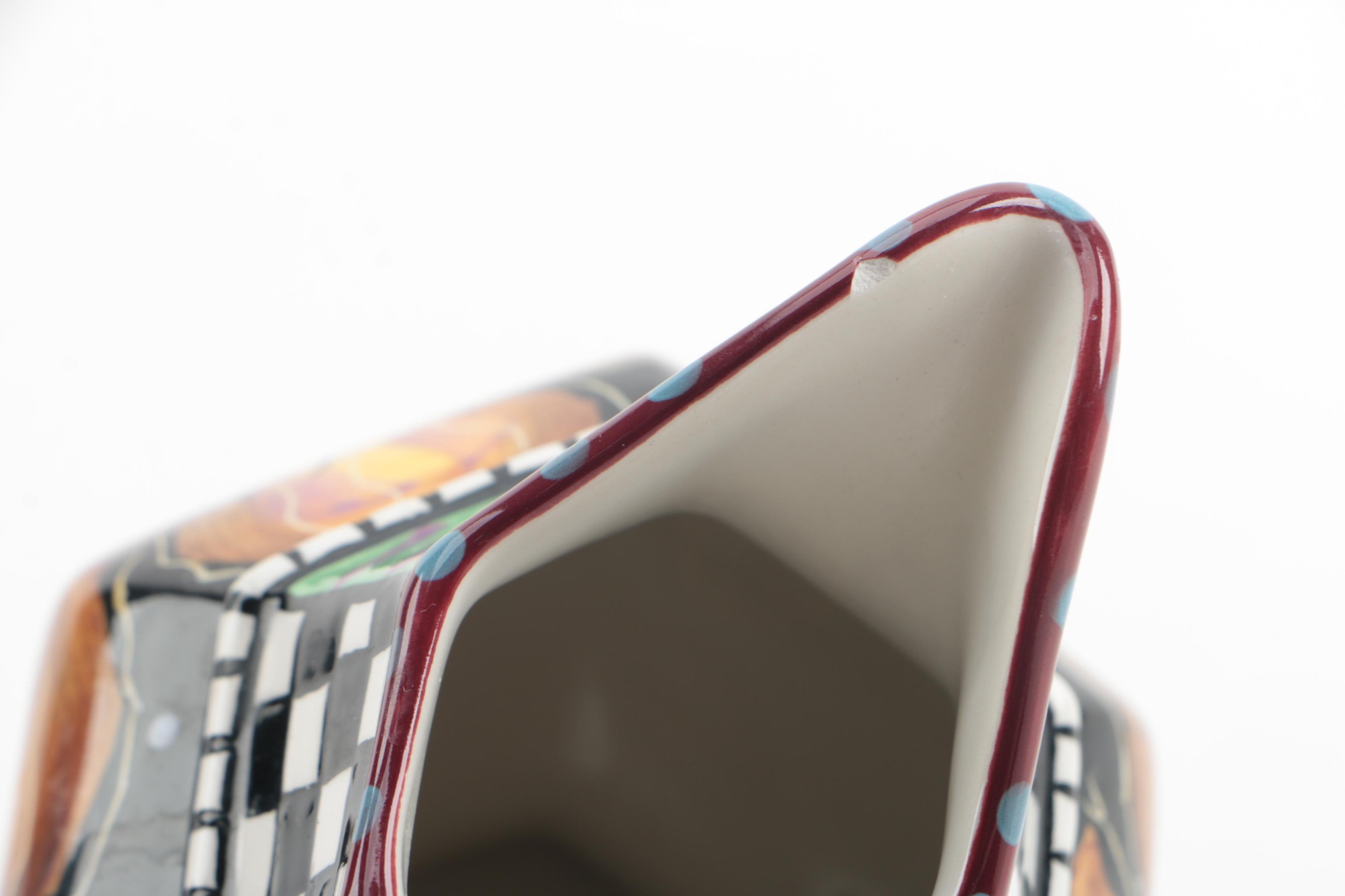 Studio Designworks "Charma" Hand-Painted Creamer and Sugar Bowl