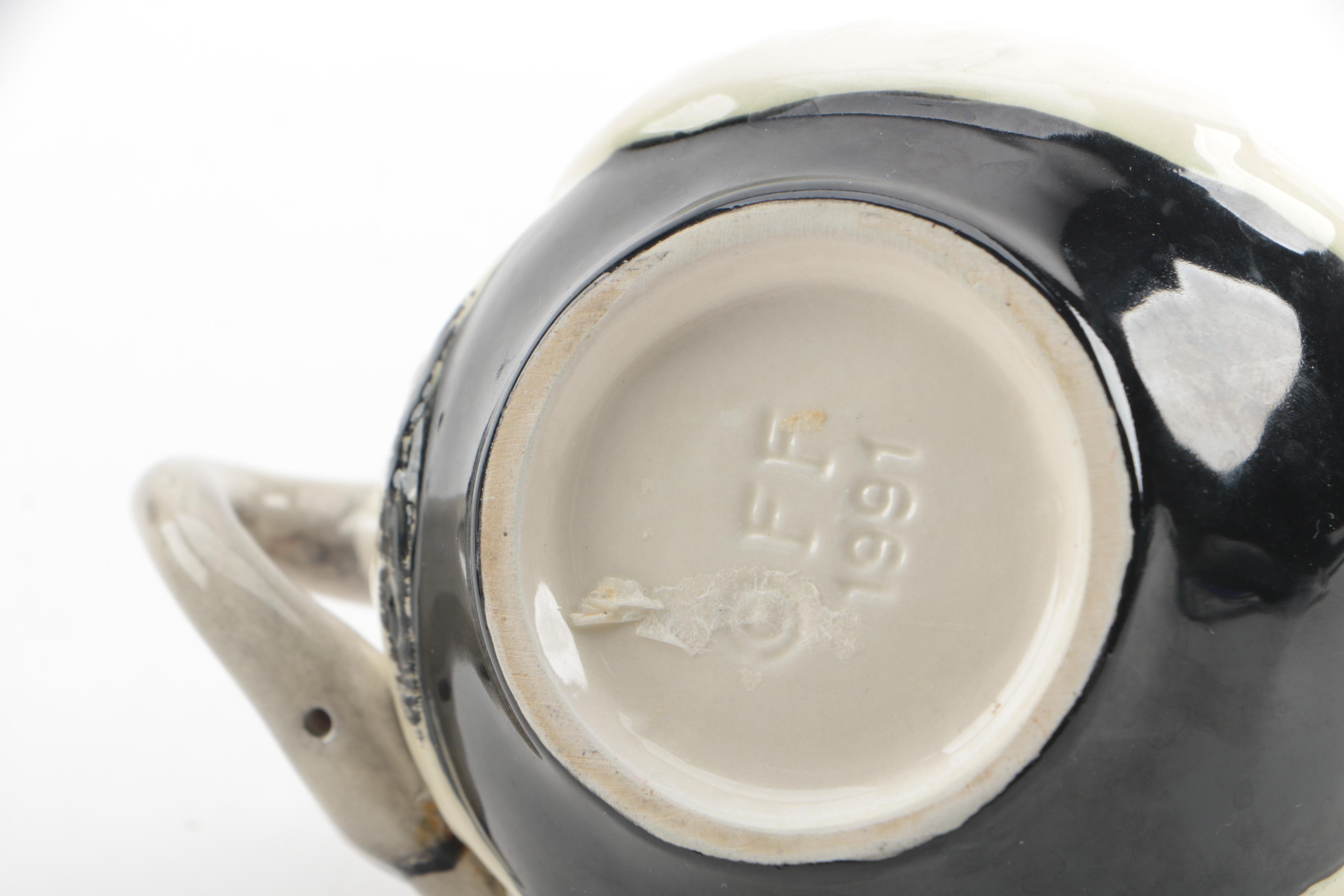 Vintage Fitz and Floyd Crane-Themed Creamer and Sugar Bowl