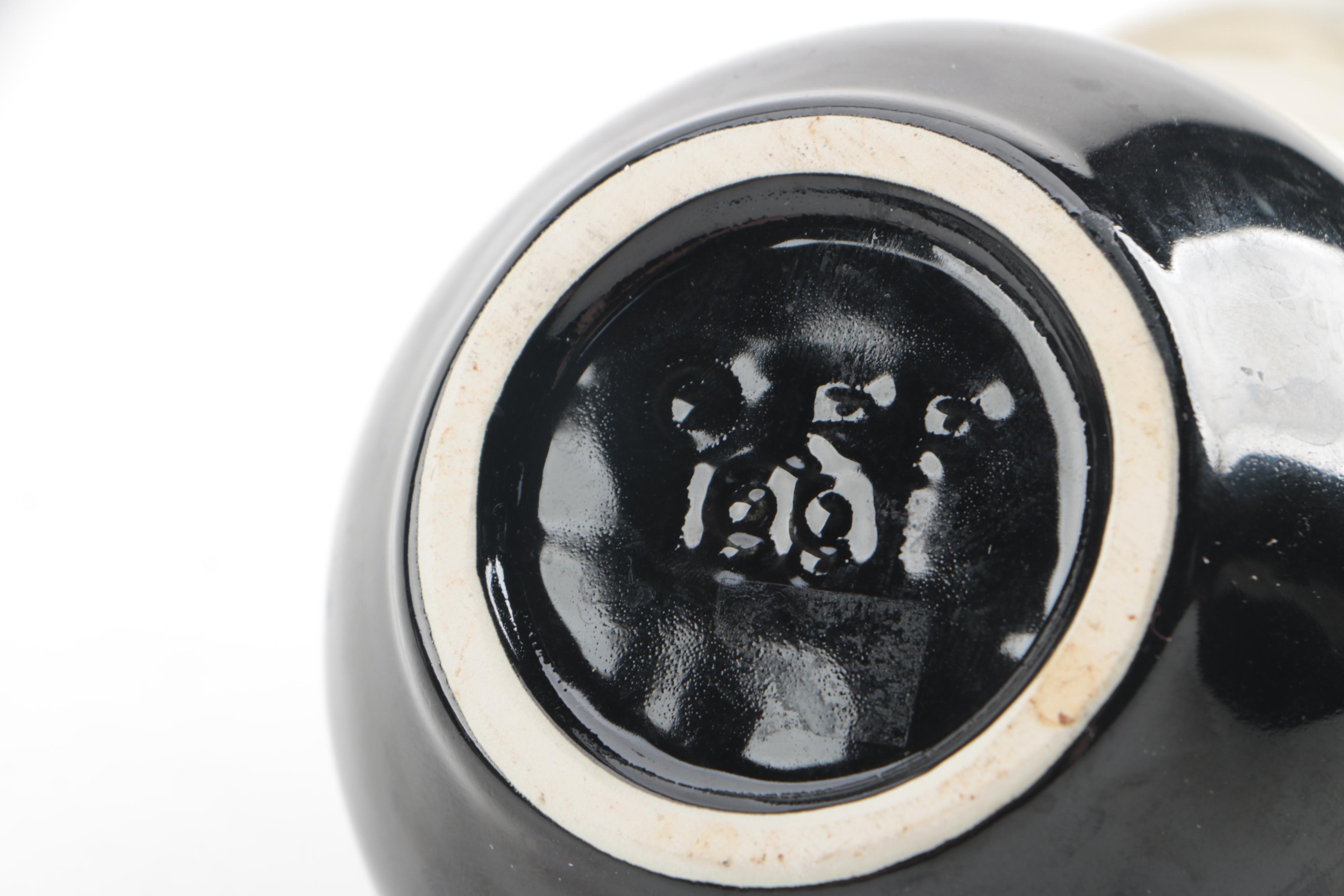 Vintage Fitz and Floyd Crane-Themed Creamer and Sugar Bowl