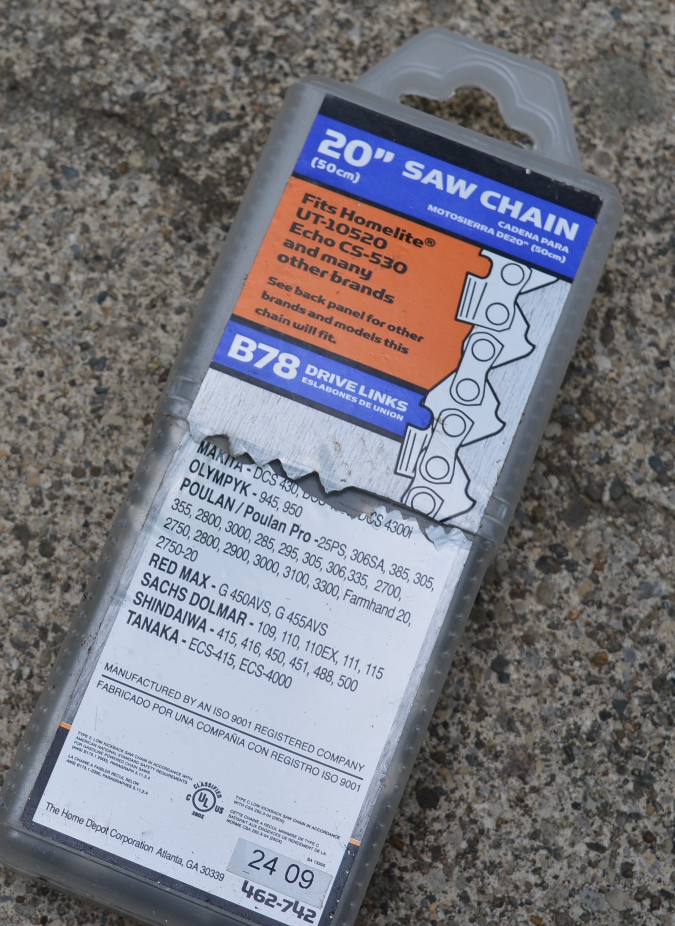 Poulan Pro 50 CCGasoline 20" Blade Chain Saw with Case and More