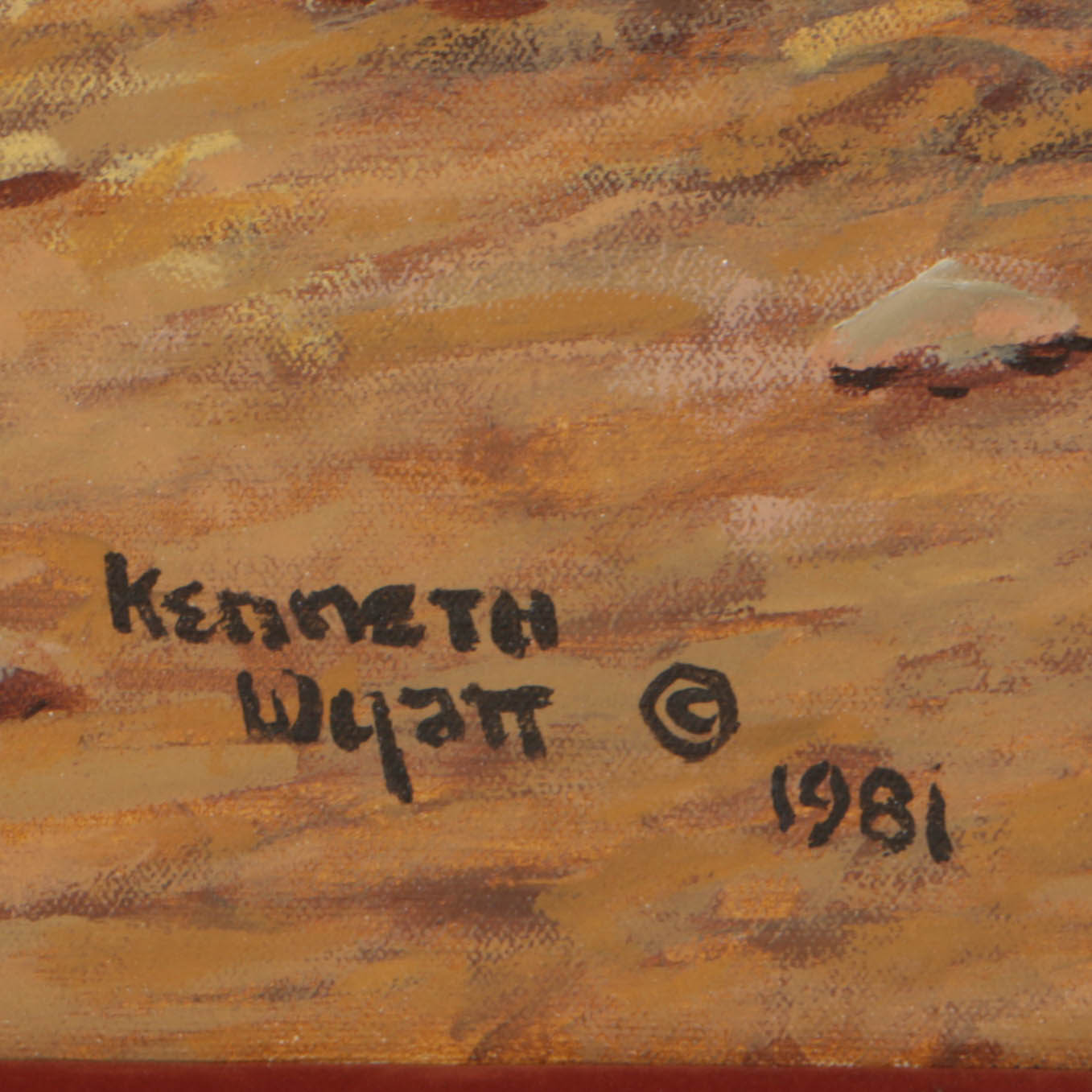 Kenneth Wyatt 1981 Oil Painting on Canvas "The Mapmaker"