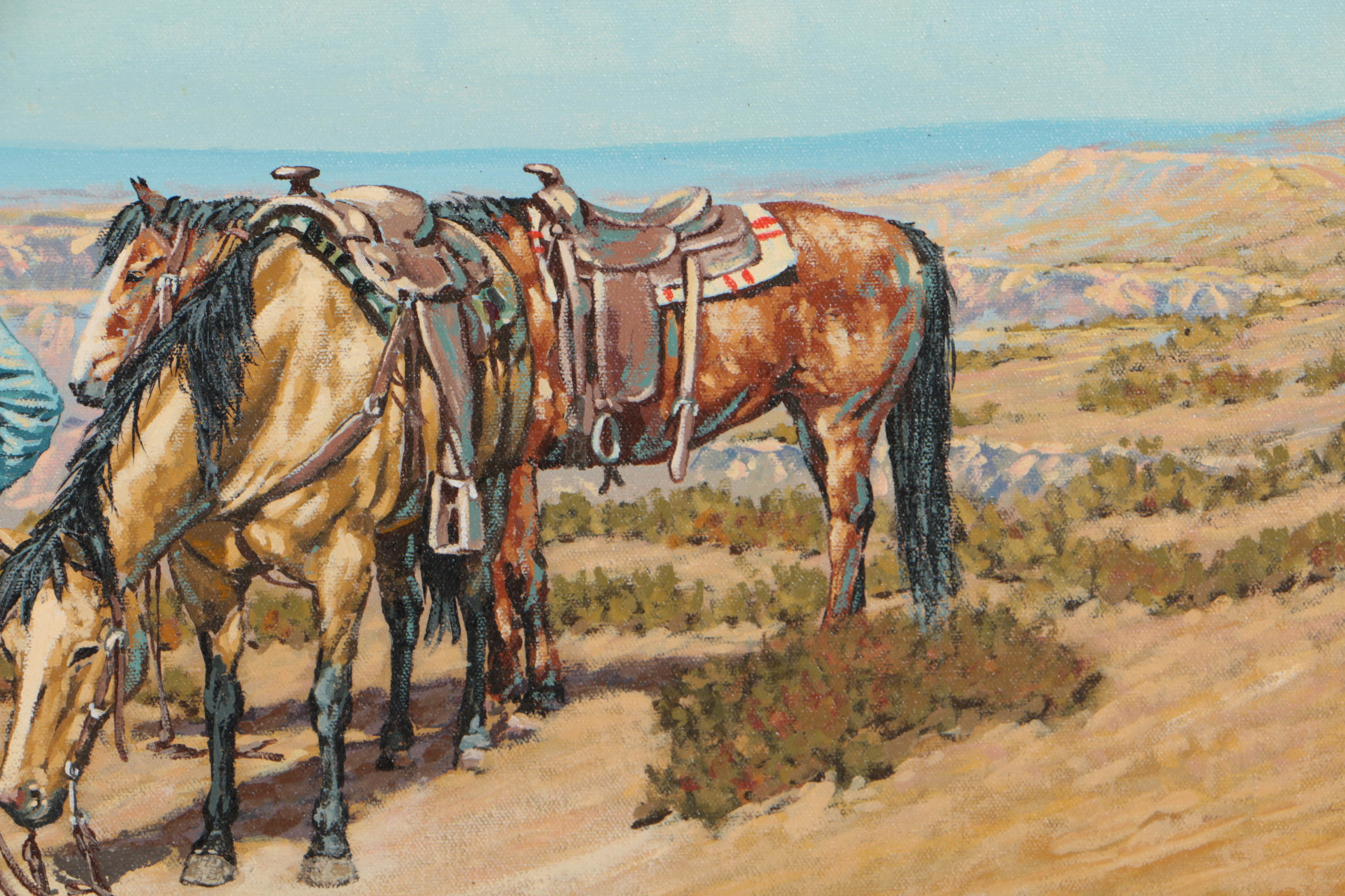 Kenneth Wyatt 1981 Oil Painting on Canvas "The Mapmaker"