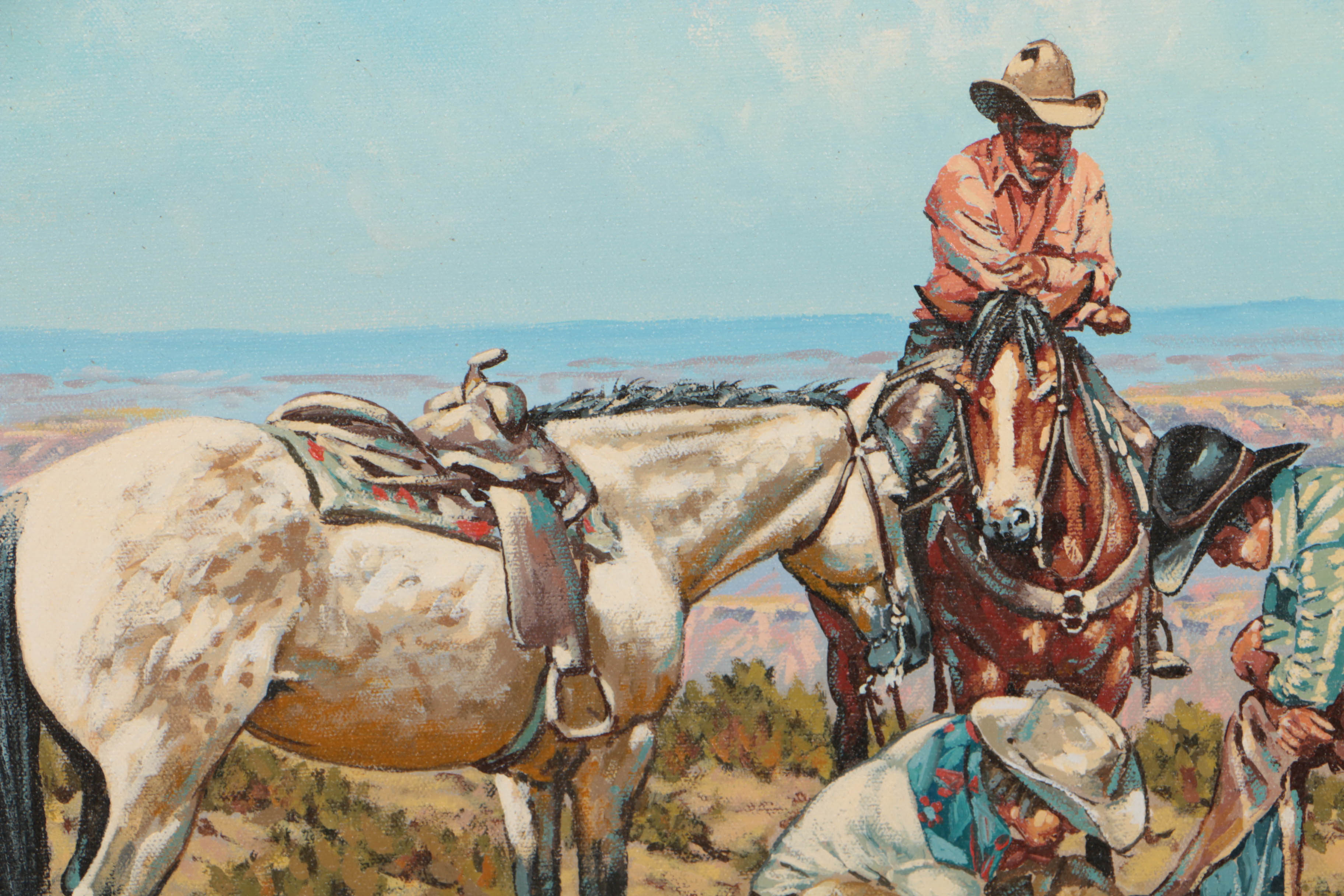 Kenneth Wyatt 1981 Oil Painting on Canvas "The Mapmaker"