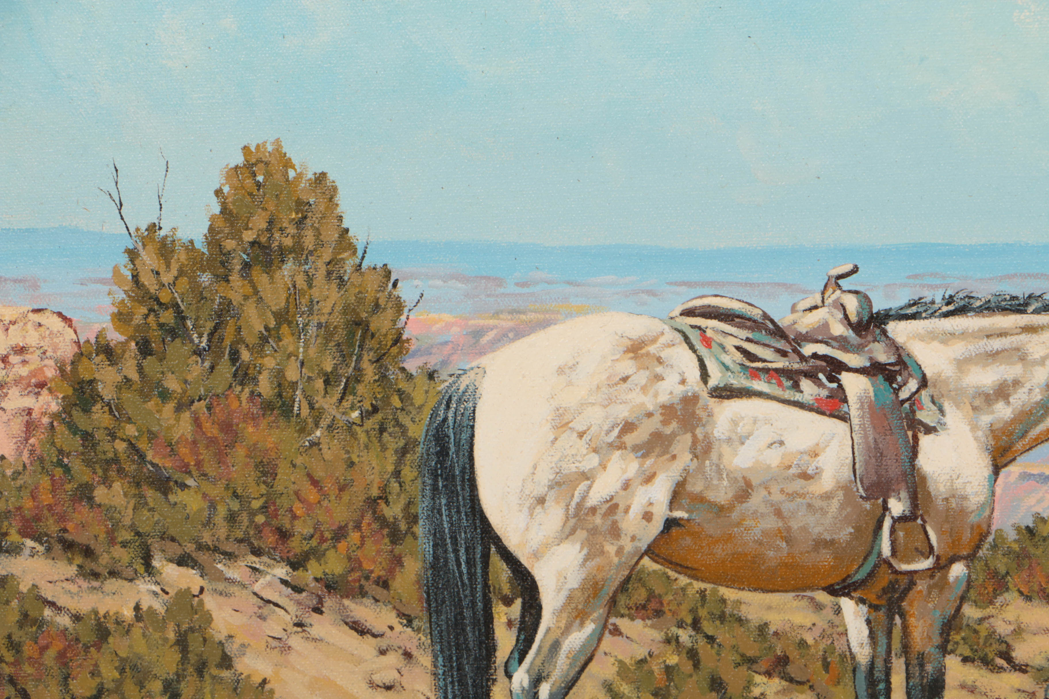 Kenneth Wyatt 1981 Oil Painting on Canvas "The Mapmaker"