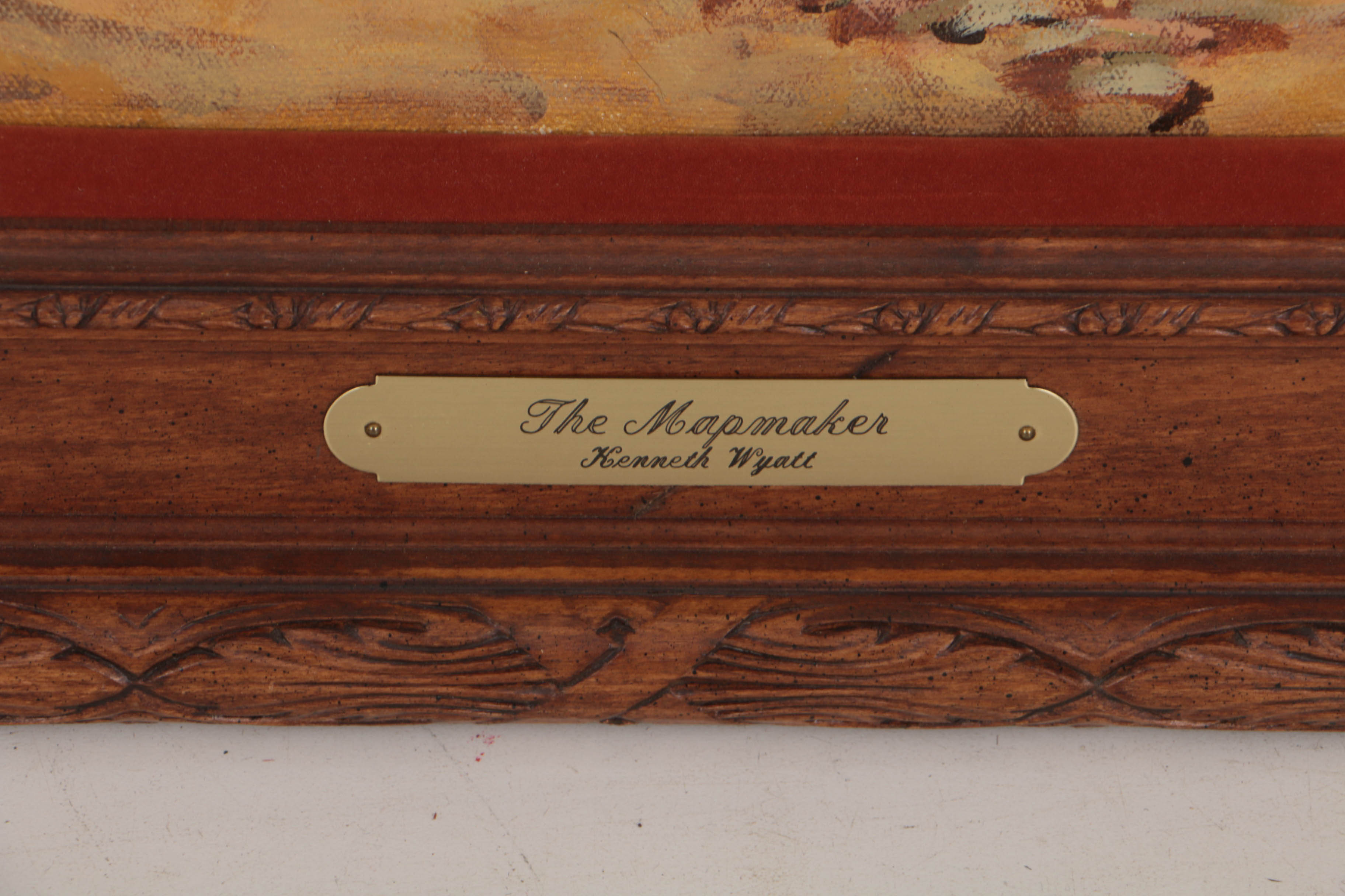 Kenneth Wyatt 1981 Oil Painting on Canvas "The Mapmaker"