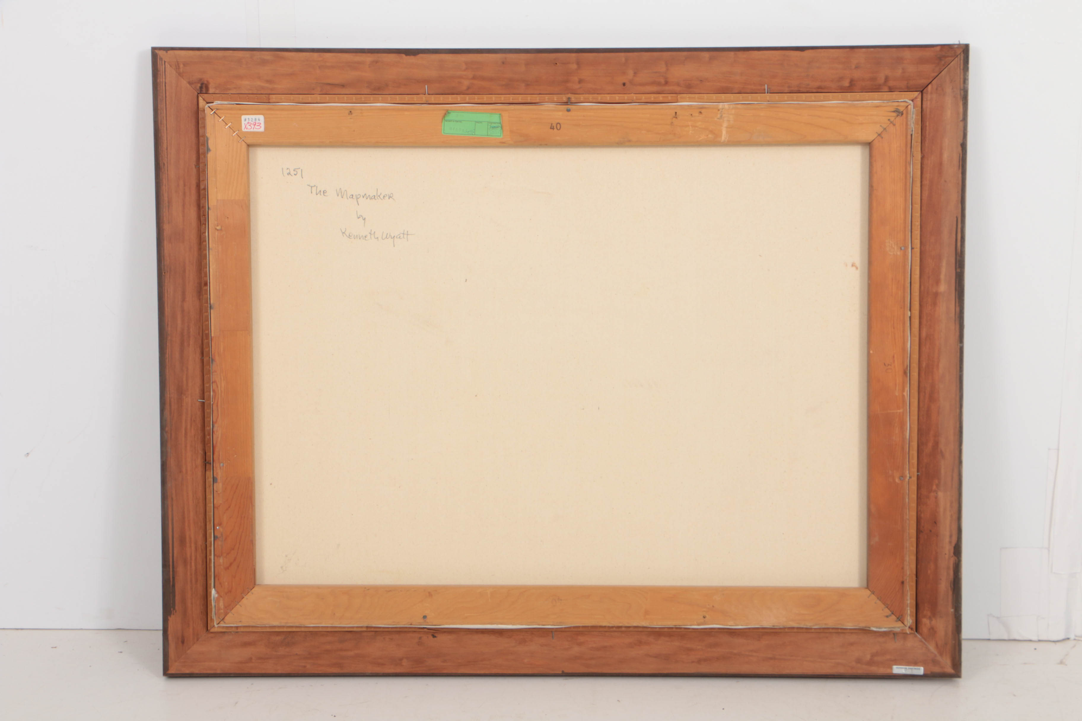 Kenneth Wyatt 1981 Oil Painting on Canvas "The Mapmaker"