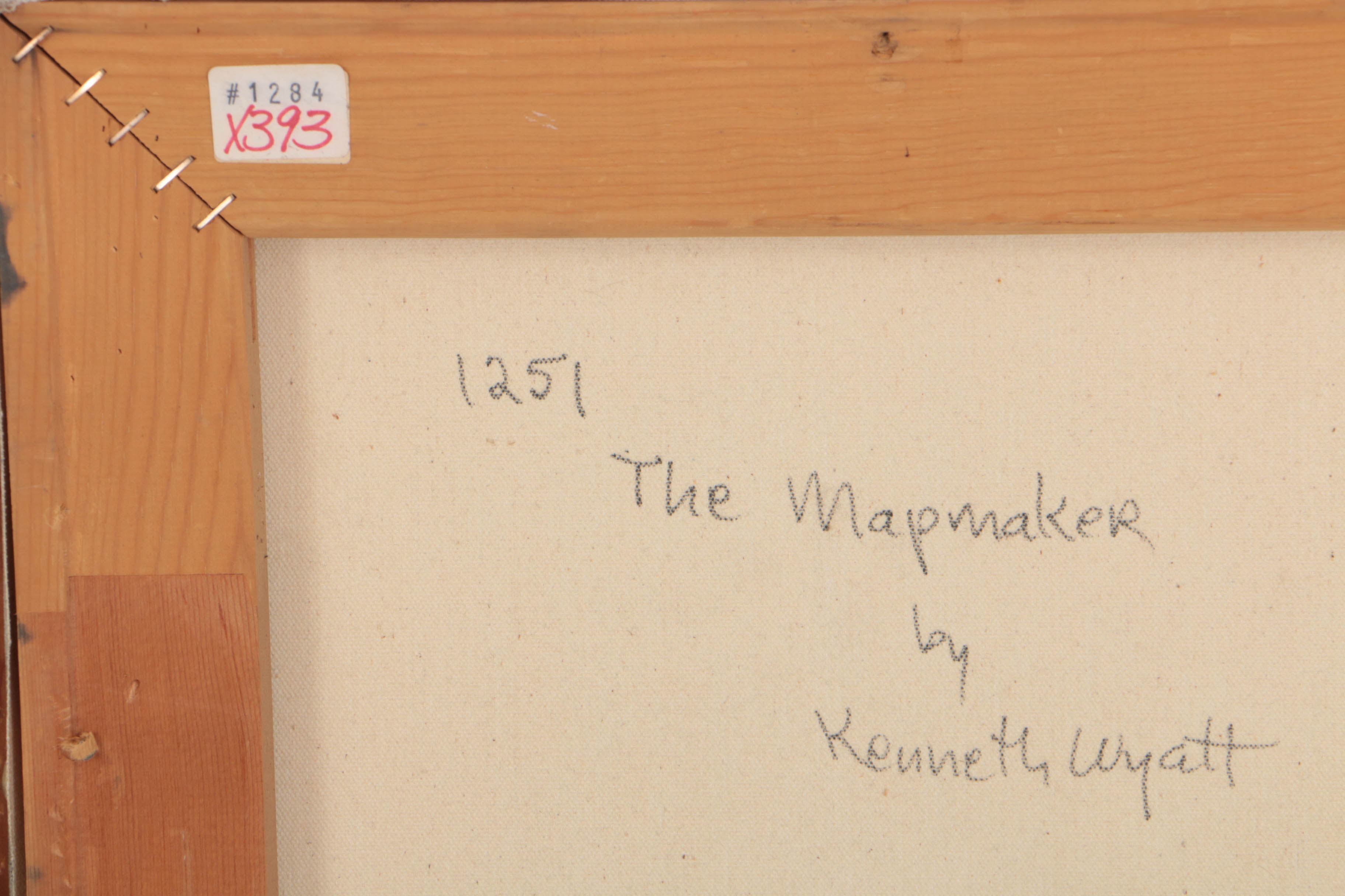 Kenneth Wyatt 1981 Oil Painting on Canvas "The Mapmaker"