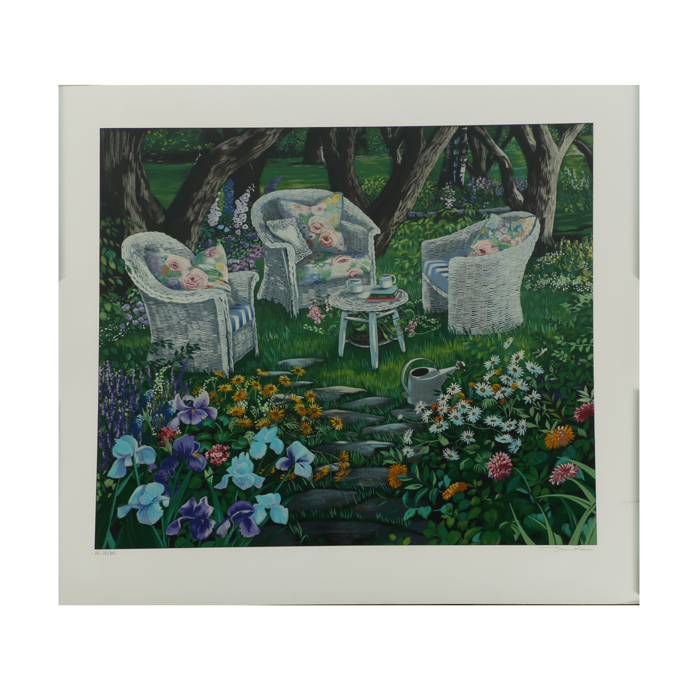 Susan Rios Serigraph "Special Visit"