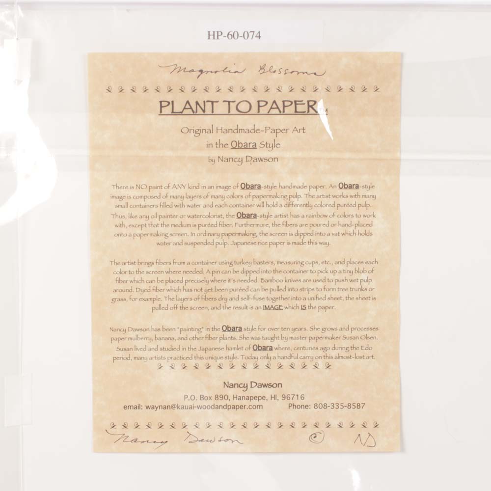 Obara Style Paper Art by Nancy Dawason