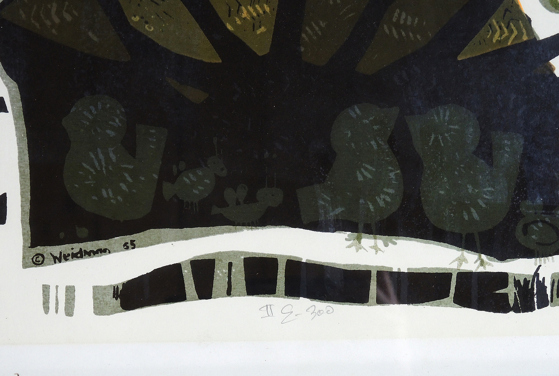 David Weidman Signed Serigraph "Flowers"