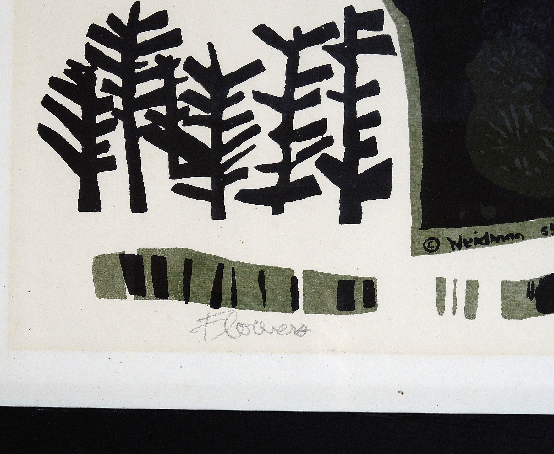 David Weidman Signed Serigraph "Flowers"