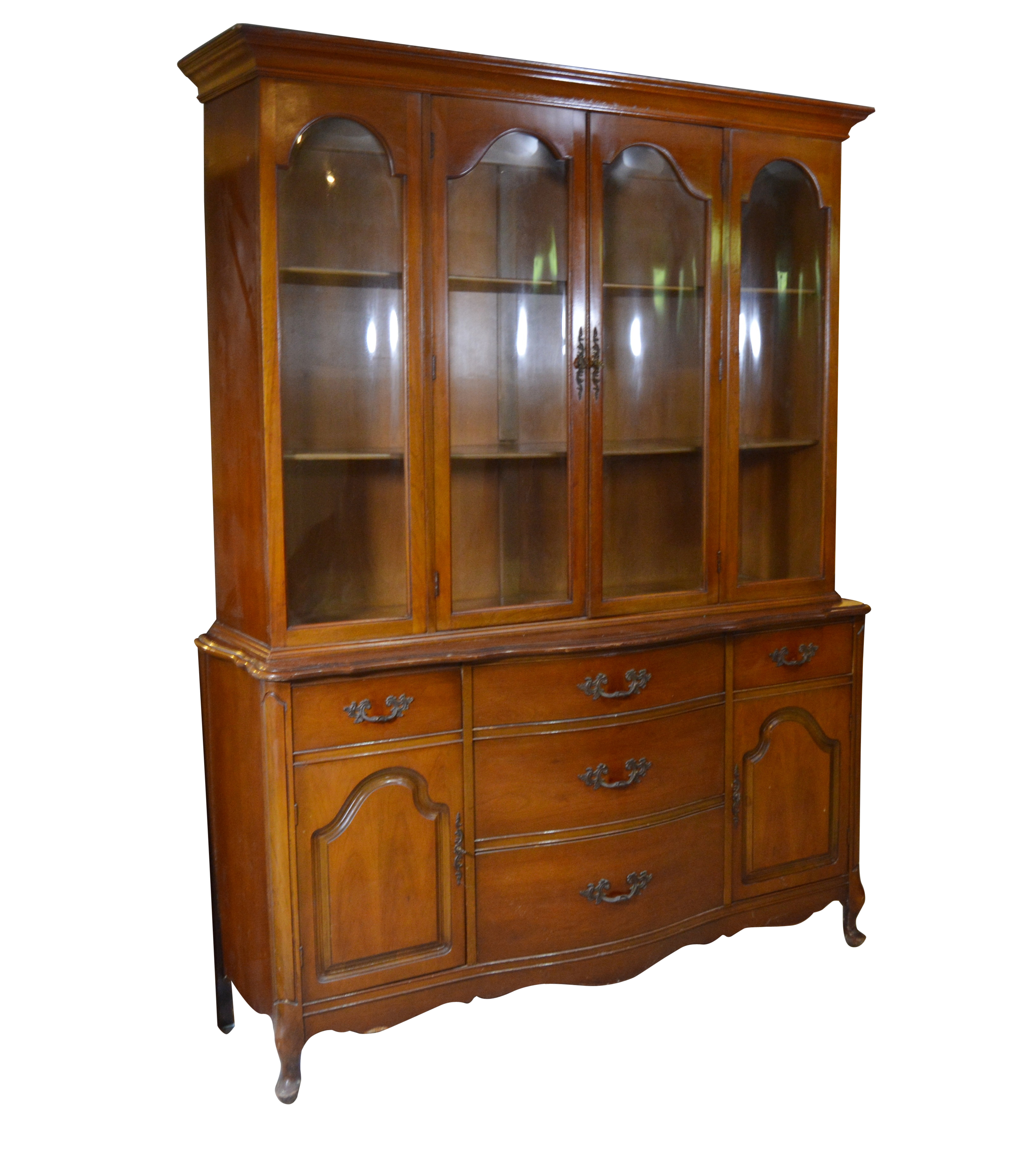 Vintage Cherry China Cabinet