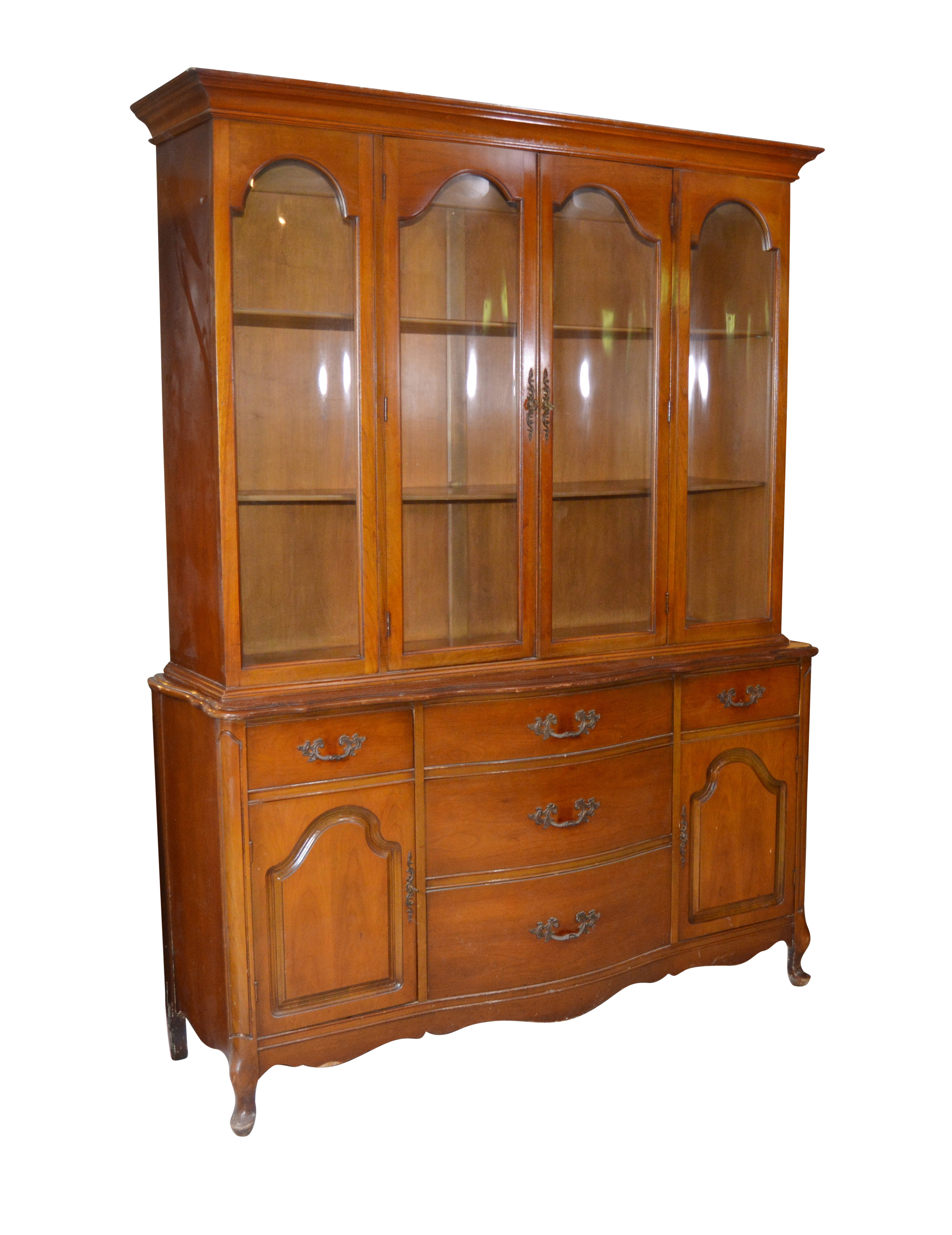 Vintage Cherry China Cabinet