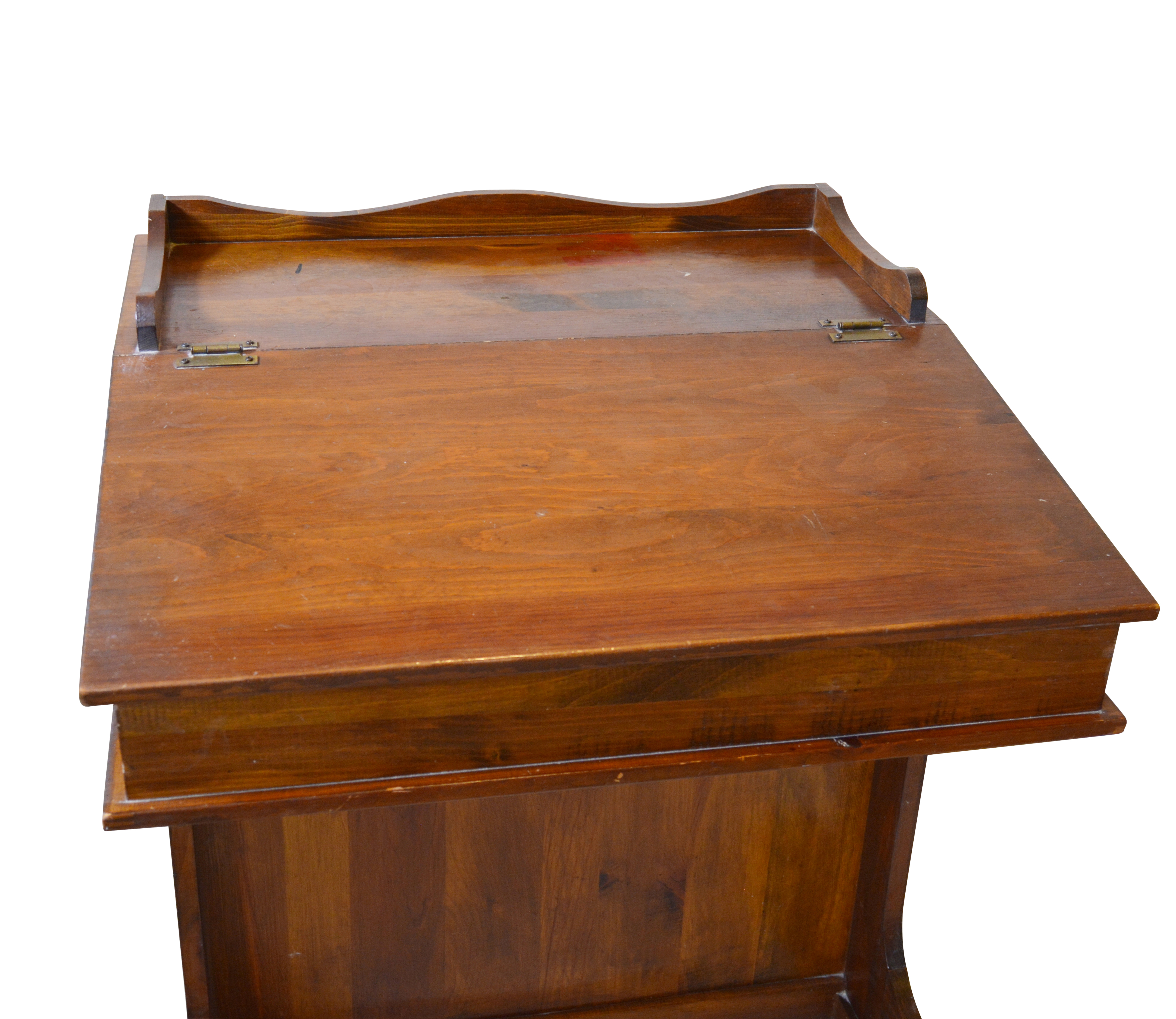 Vintage Davenport Style Captain's Slant Top Desk