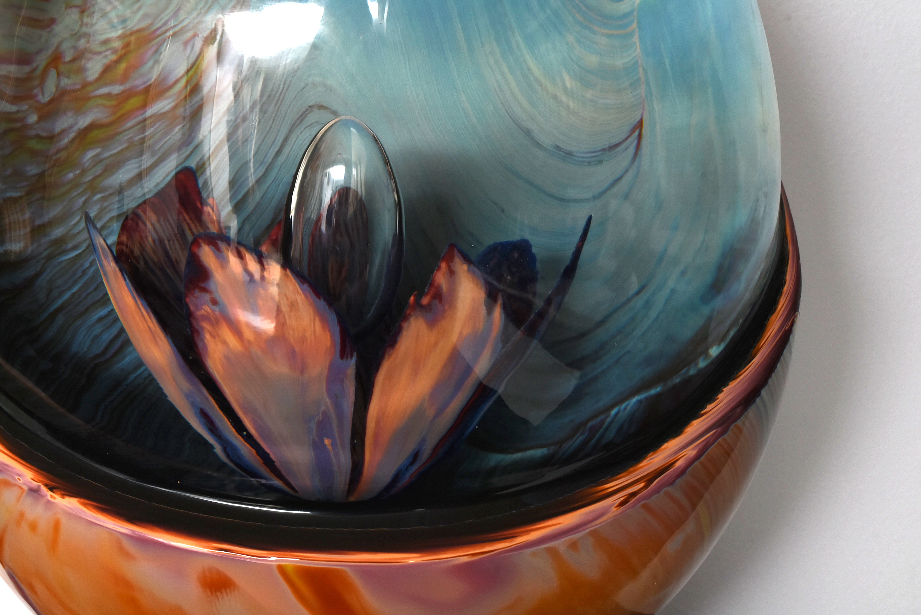 Dino Rosin Murano Art Glass Sculpture "New Life"