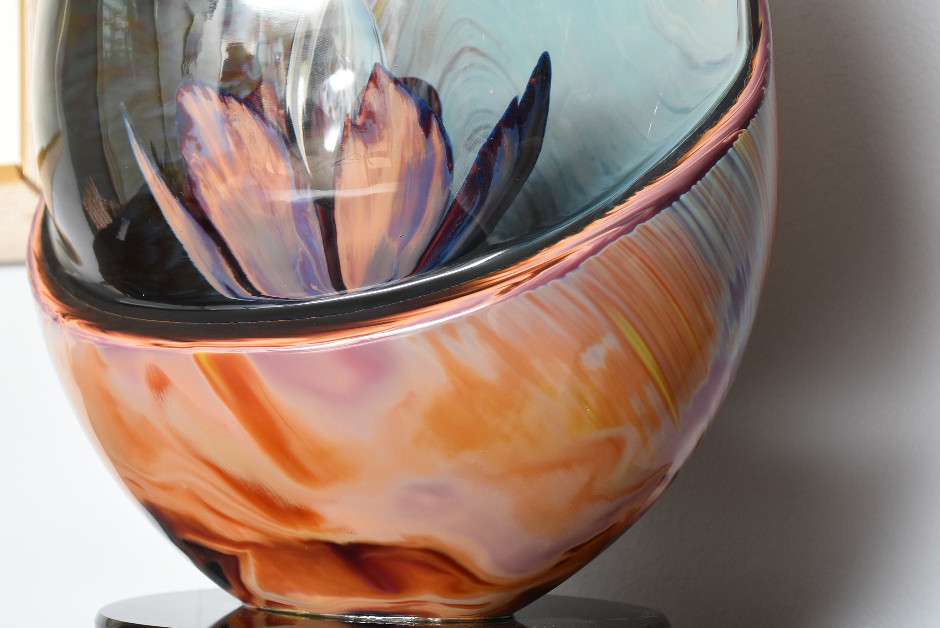 Dino Rosin Murano Art Glass Sculpture "New Life"