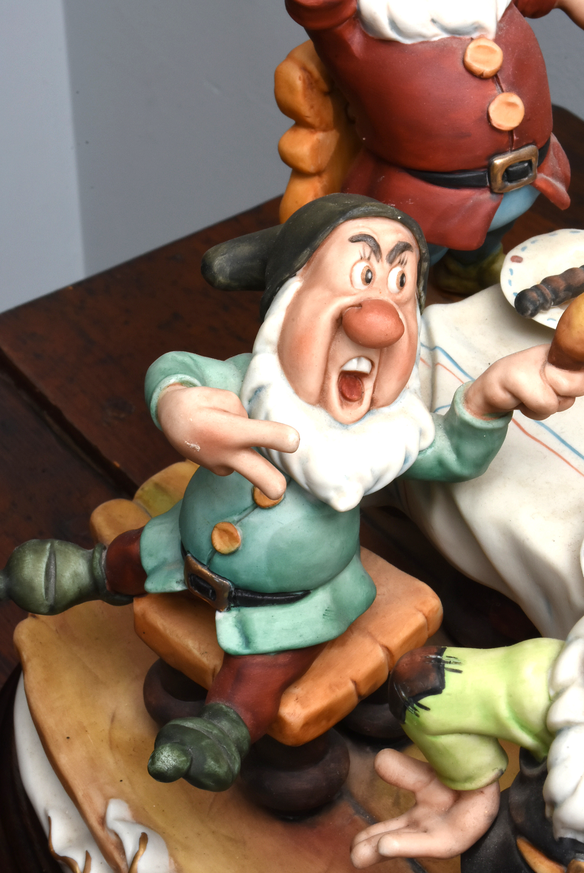 Enzo Anzenton Capodimonte Porcelain Snow White and the Seven Dwarves for Laurenz