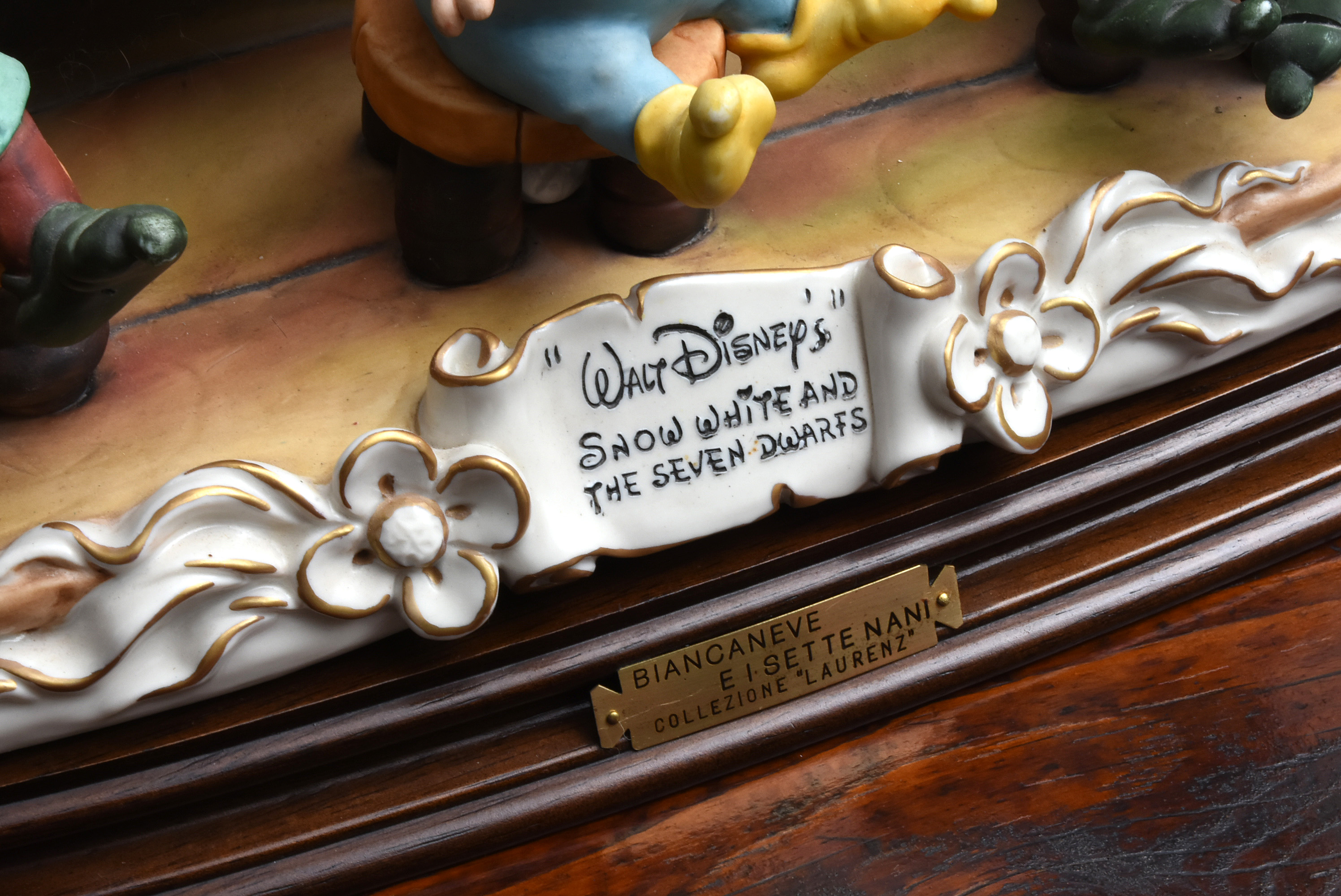 Enzo Anzenton Capodimonte Porcelain Snow White and the Seven Dwarves for Laurenz