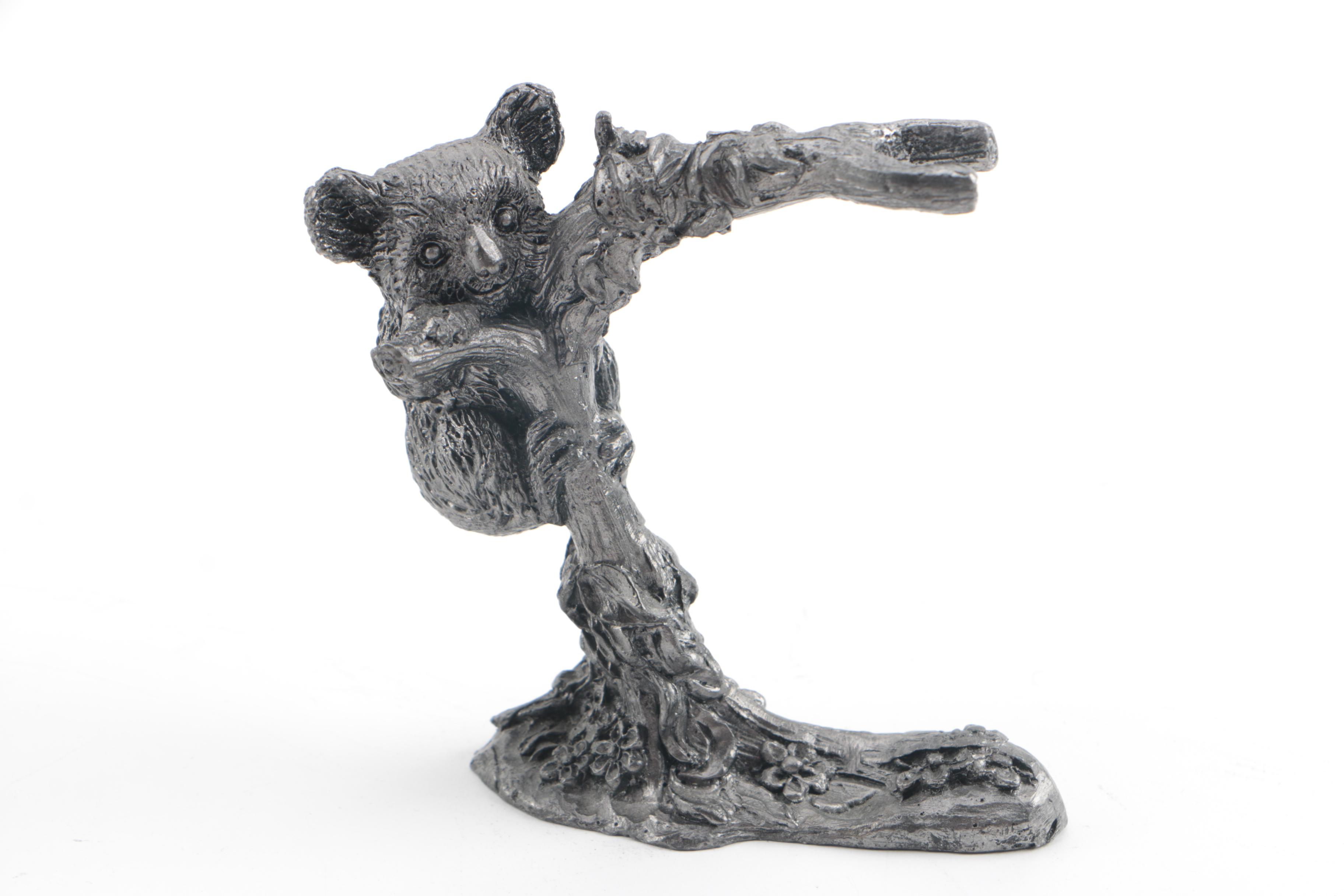 Michael Ricker 1980's Limited Edition Koala and Panda Bell Stands