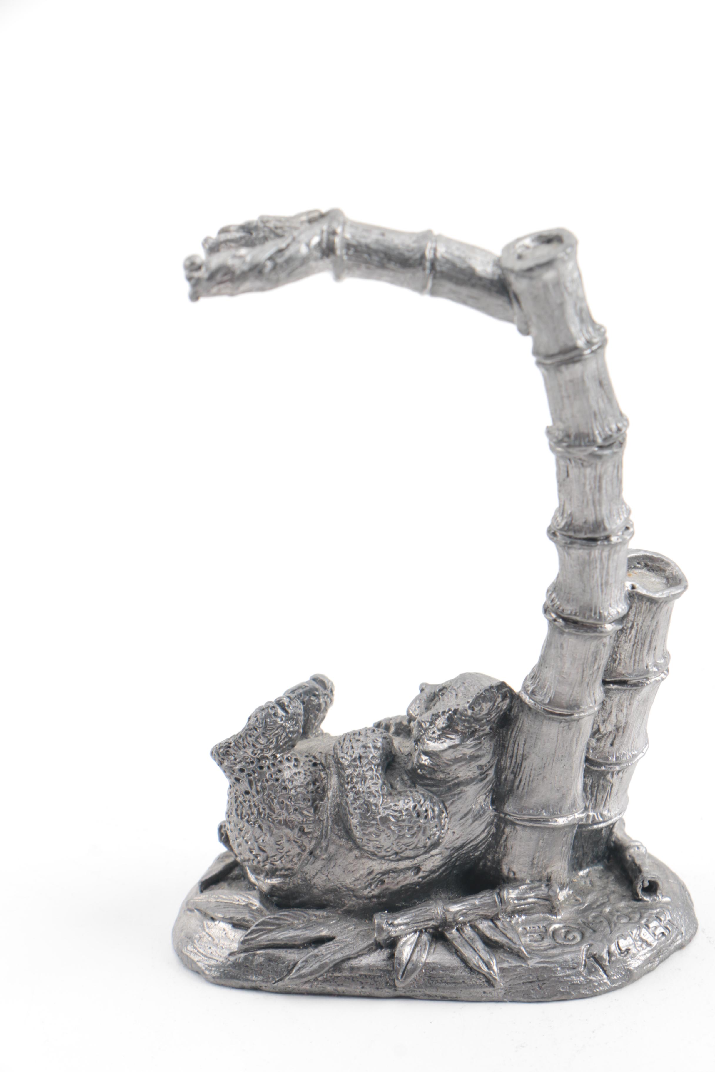 Michael Ricker 1980's Limited Edition Koala and Panda Bell Stands