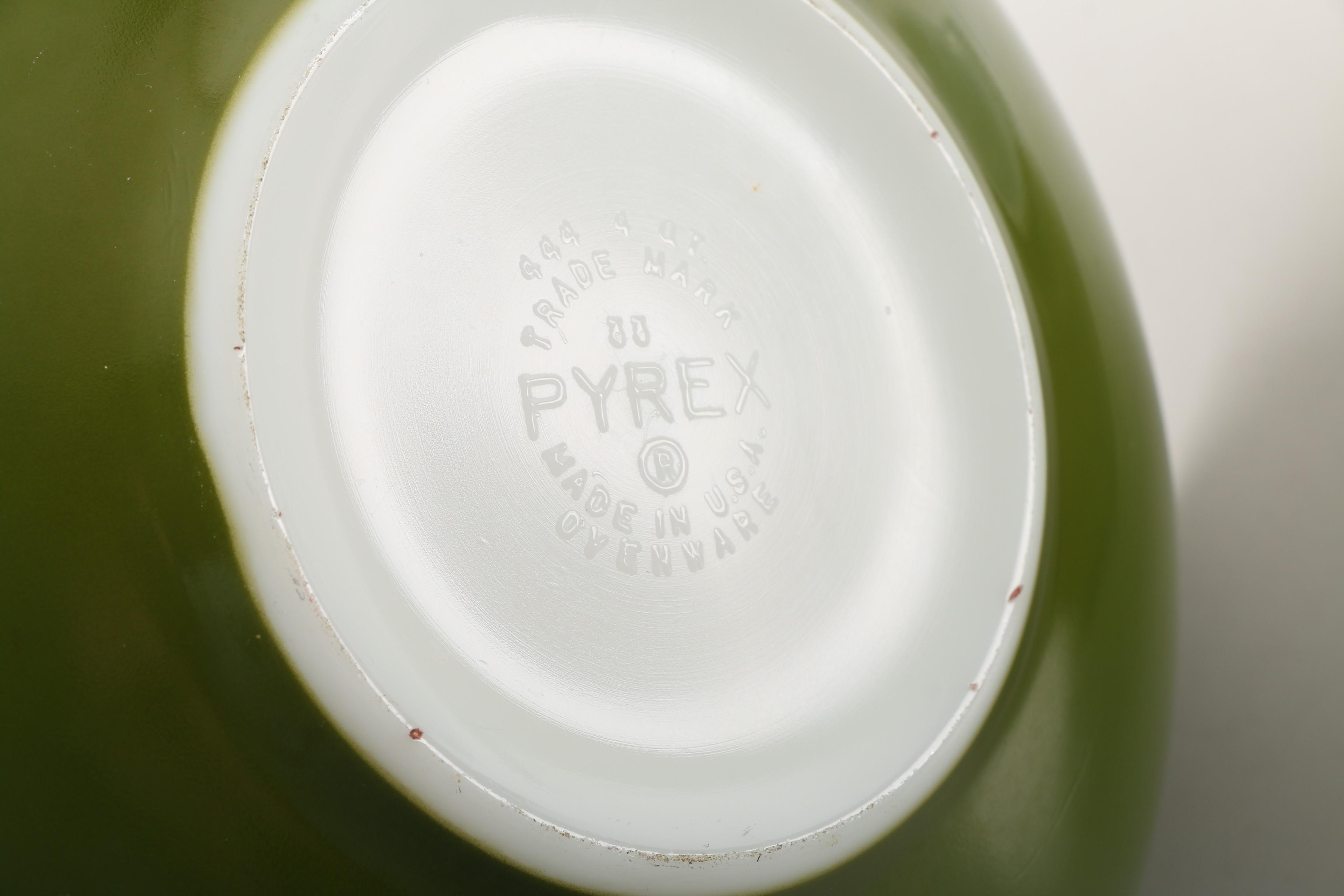 Vintage Pyrex "Verde" Cinderella Bowls c. 1960s