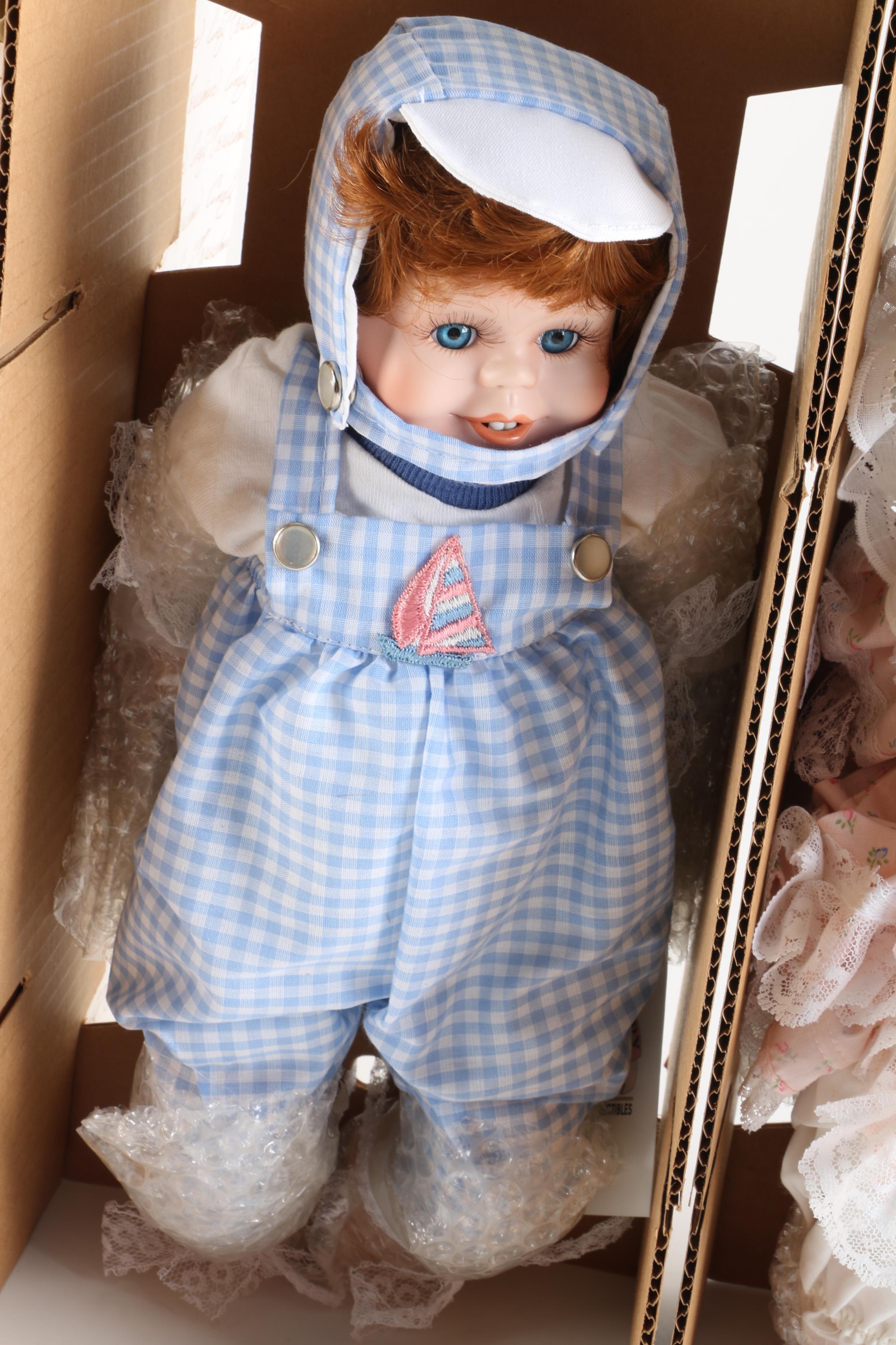 World Gallery "Tiny Treasures Collection" Porcelain Baby Dolls