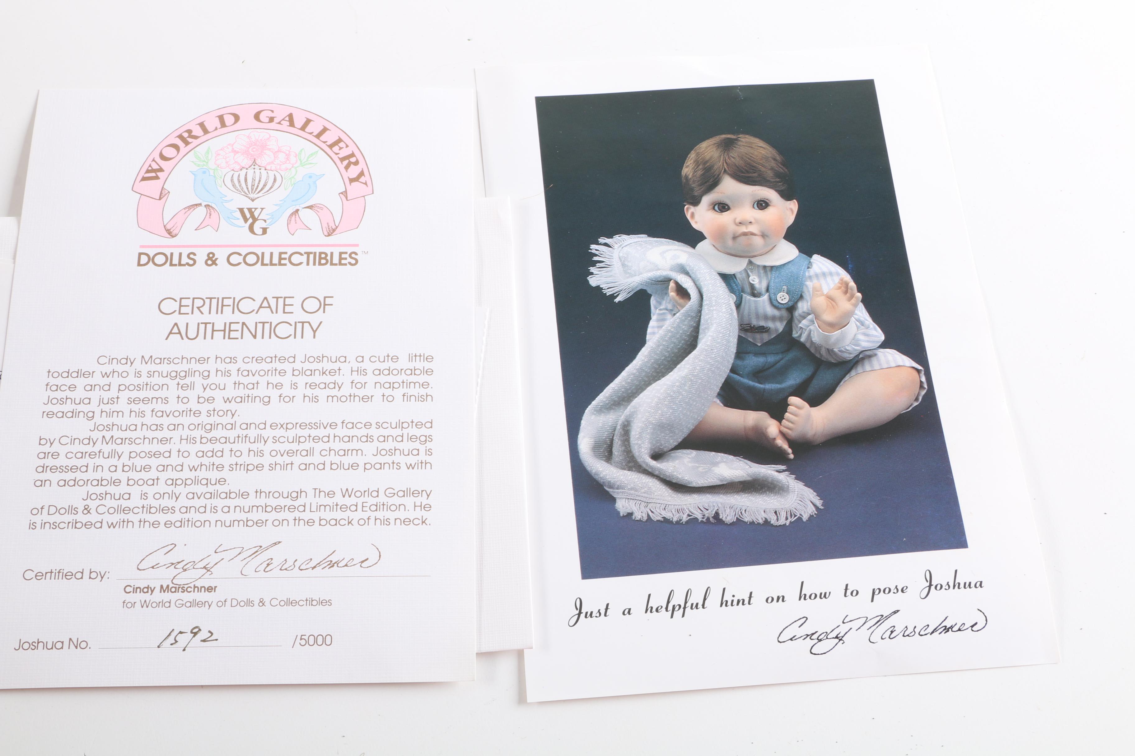 World Gallery "Tiny Treasures Collection" Porcelain Baby Dolls