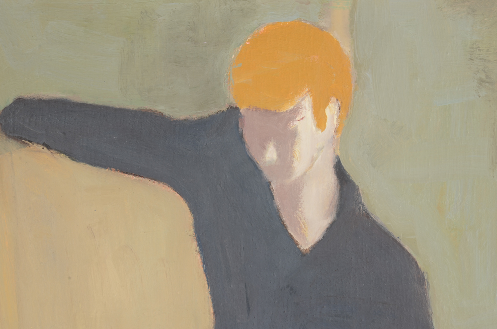 Vintage Oil on Canvas Portrait