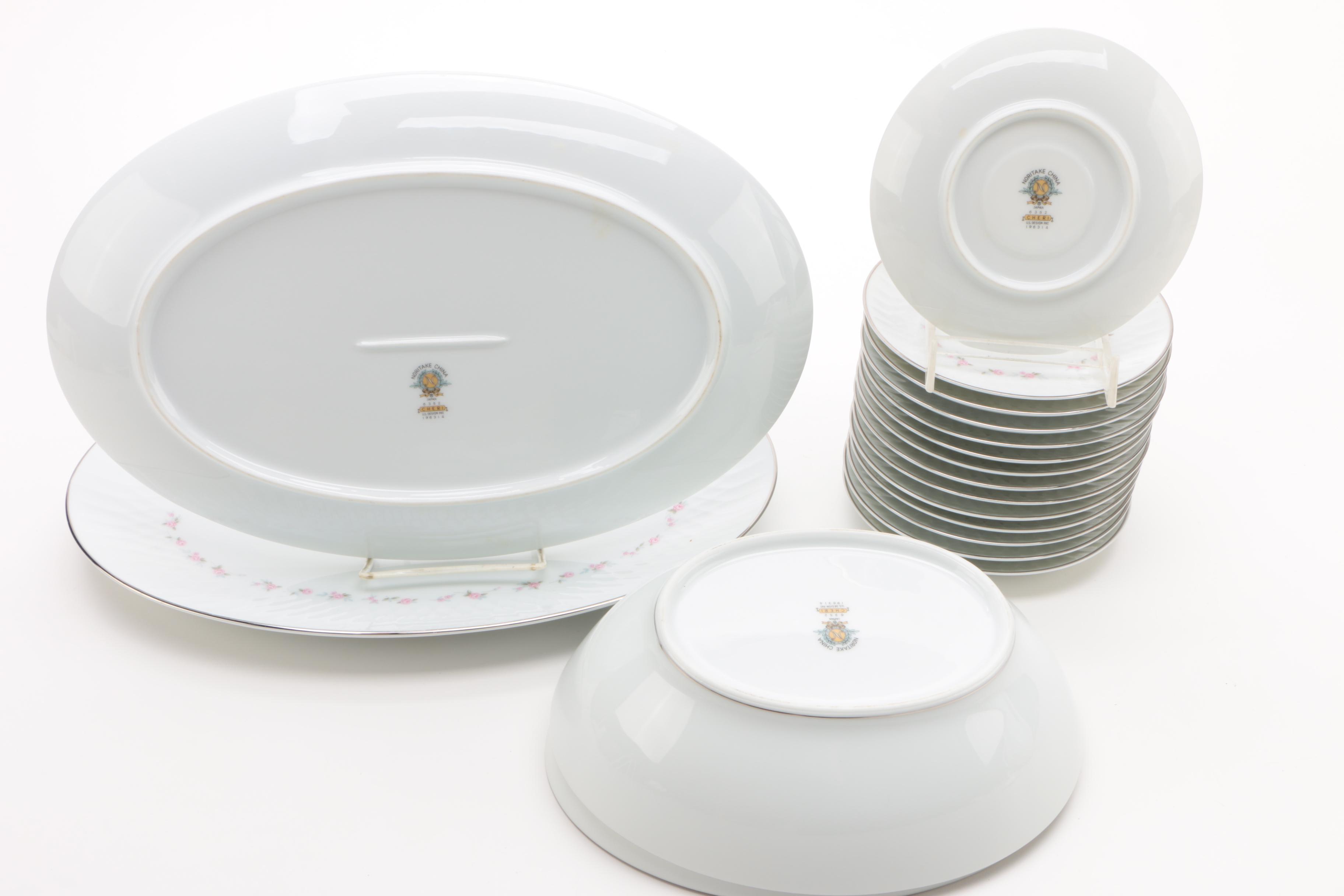 Noritake "Cheri" Porcelain Dinnerware Circa 1962-70