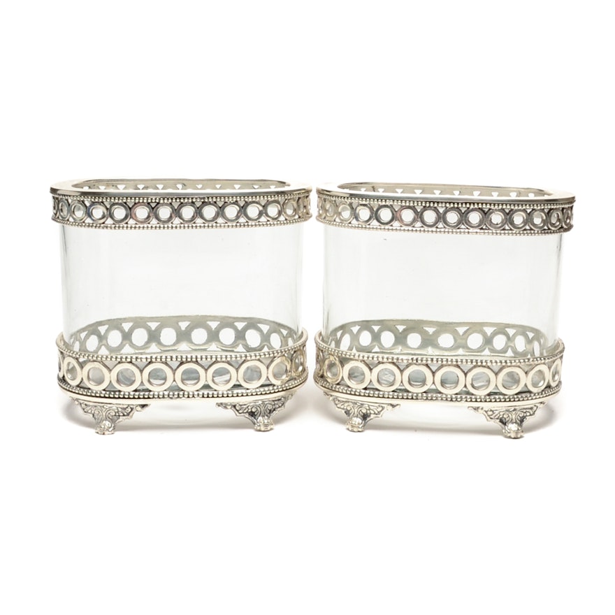 Wildwood Accents Metal and Glass Candle Votives