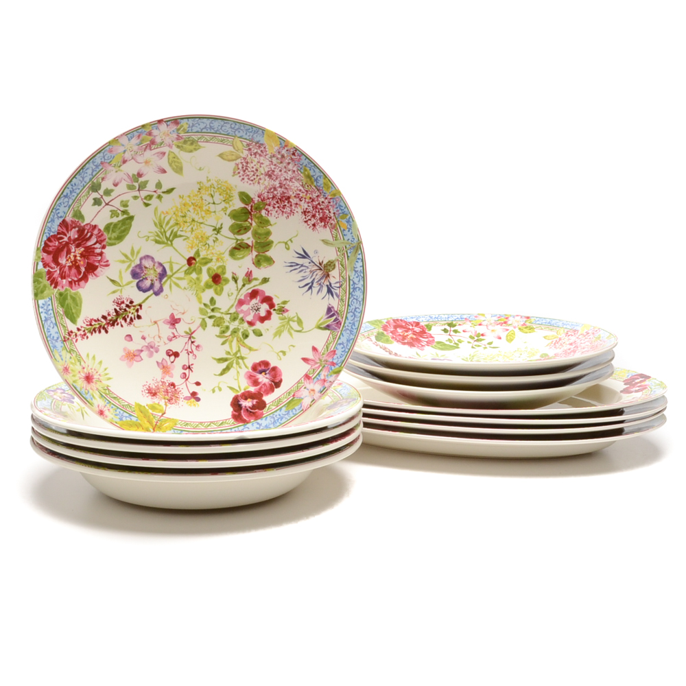 French Gien "Millefleurs" Ceramic Serveware
