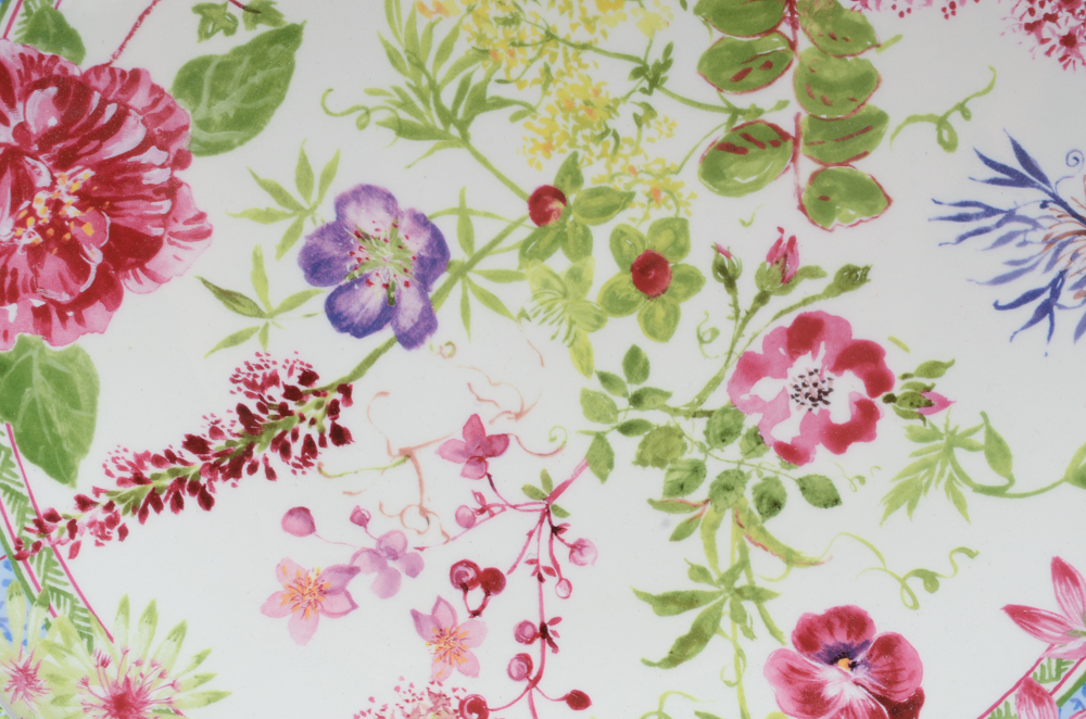 French Gien "Millefleurs" Ceramic Serveware