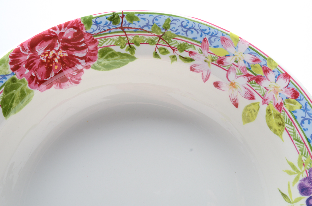 French Gien "Millefleurs" Ceramic Serveware