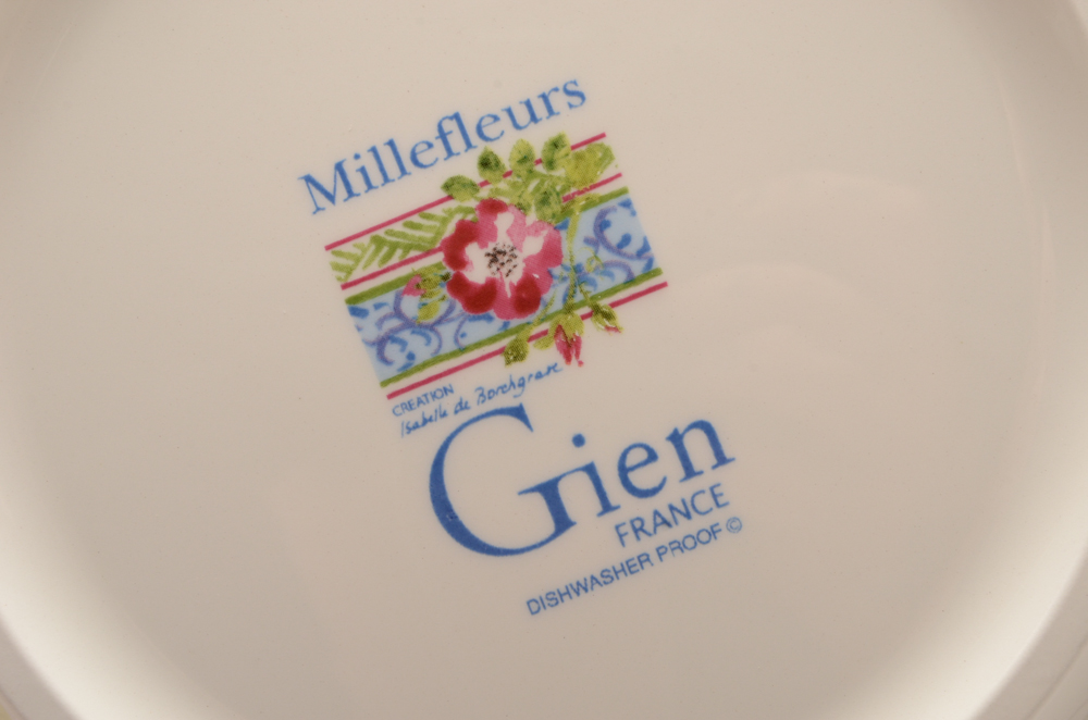 French Gien "Millefleurs" Ceramic Serveware