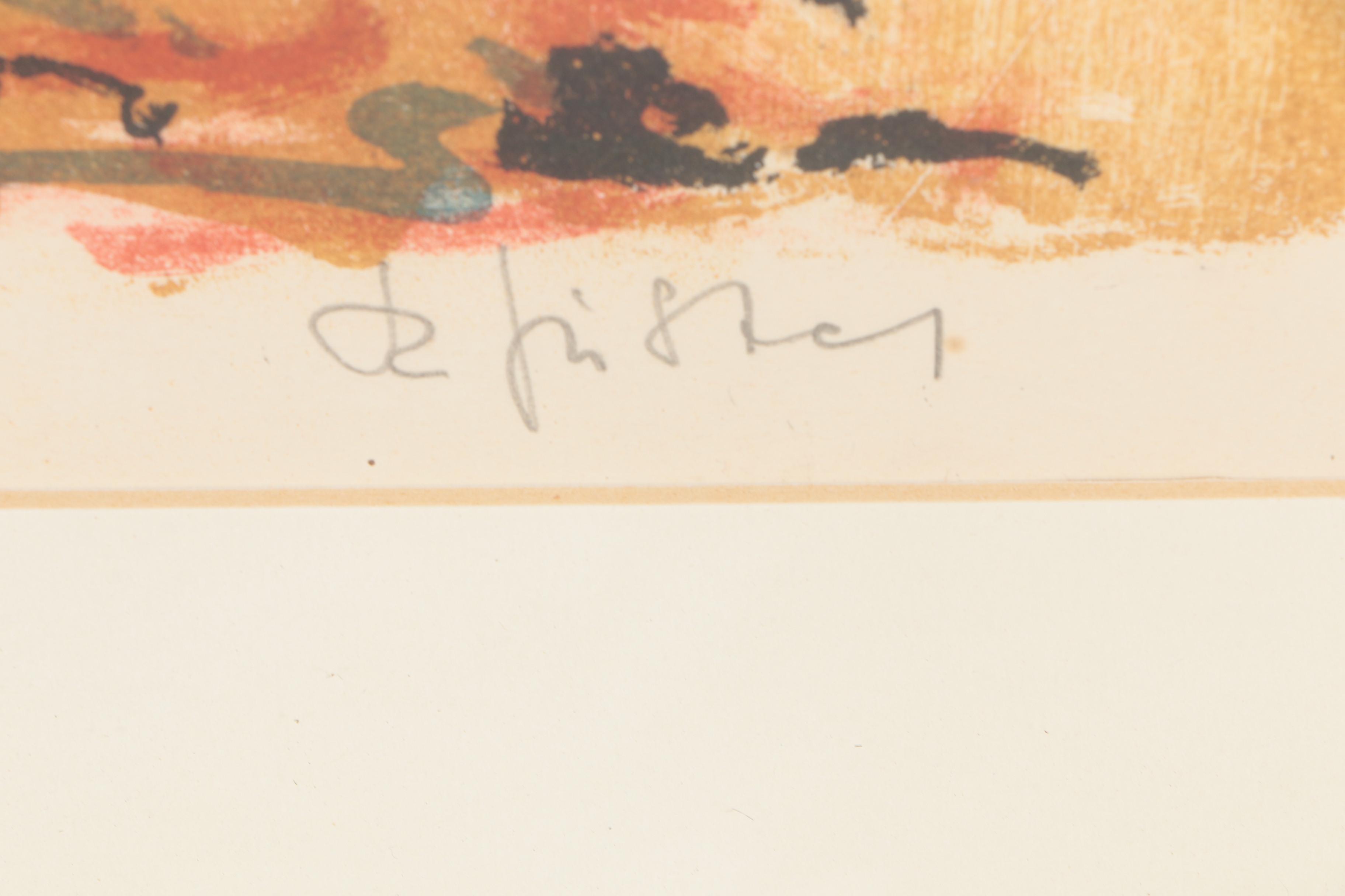 Albert Pfister Lithograph