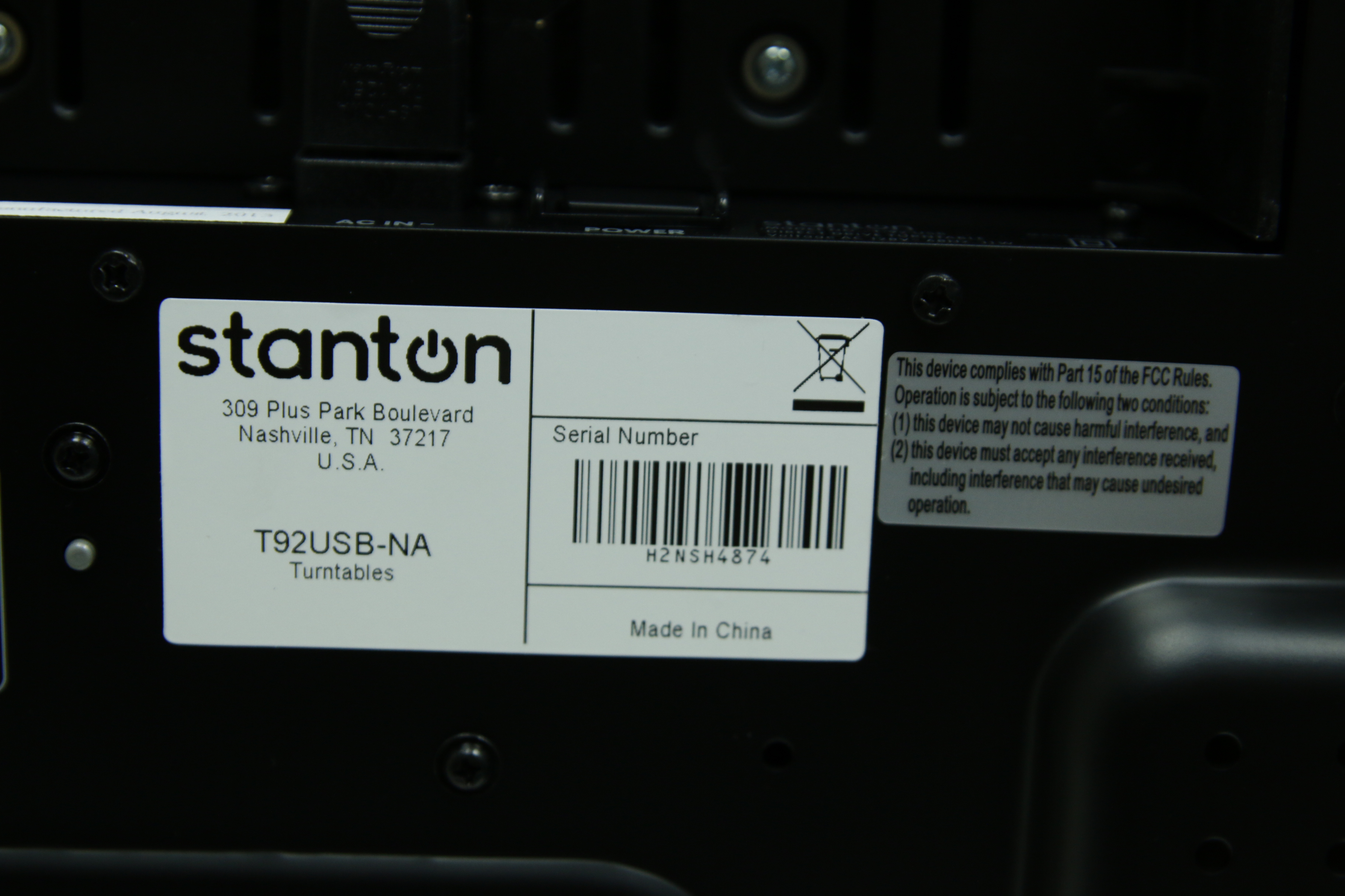 Stanton T.92 USB Turntable with Magix Audio Cleaning Software