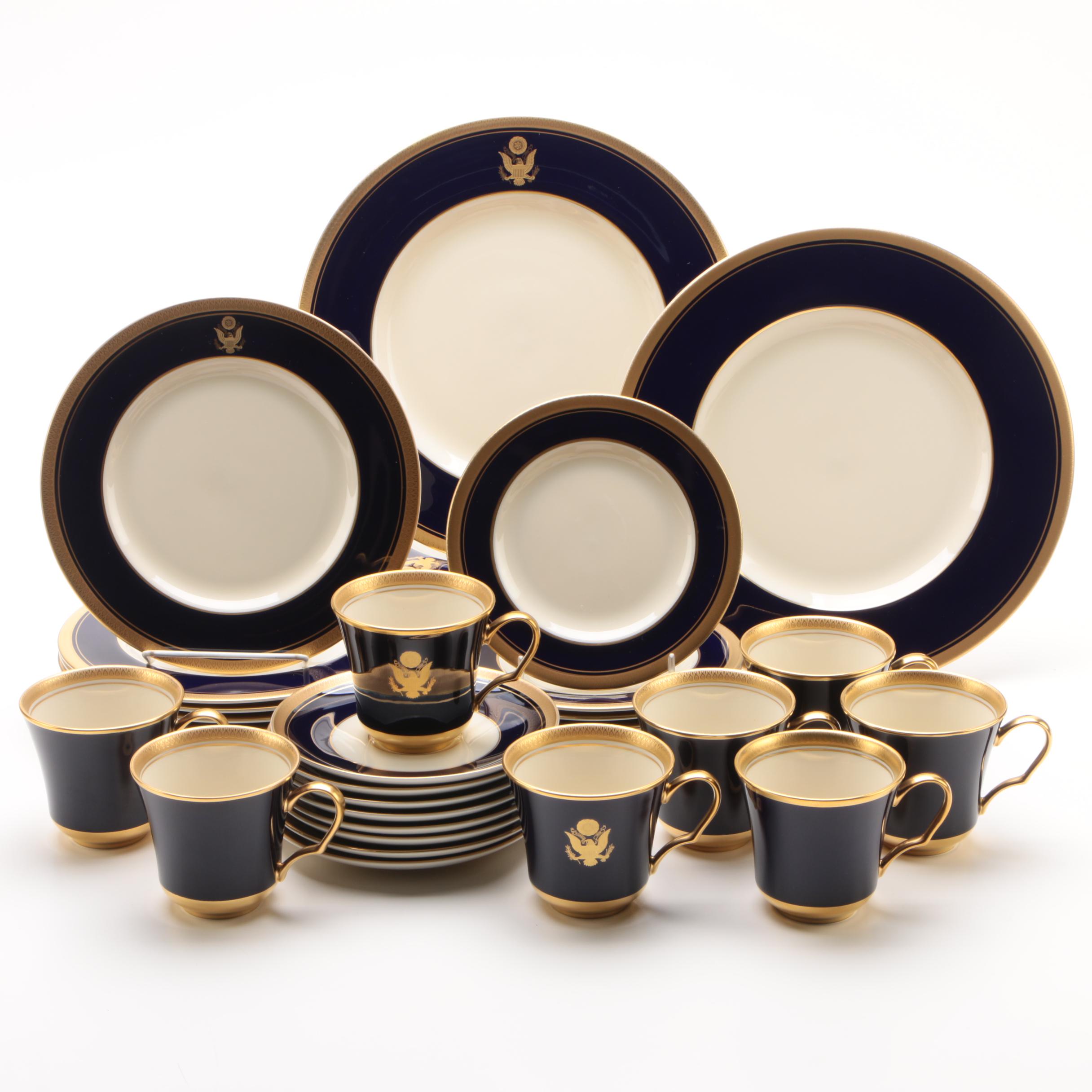 Pickard "Palace Royale" Dinnerware with the Great Seal of the United States