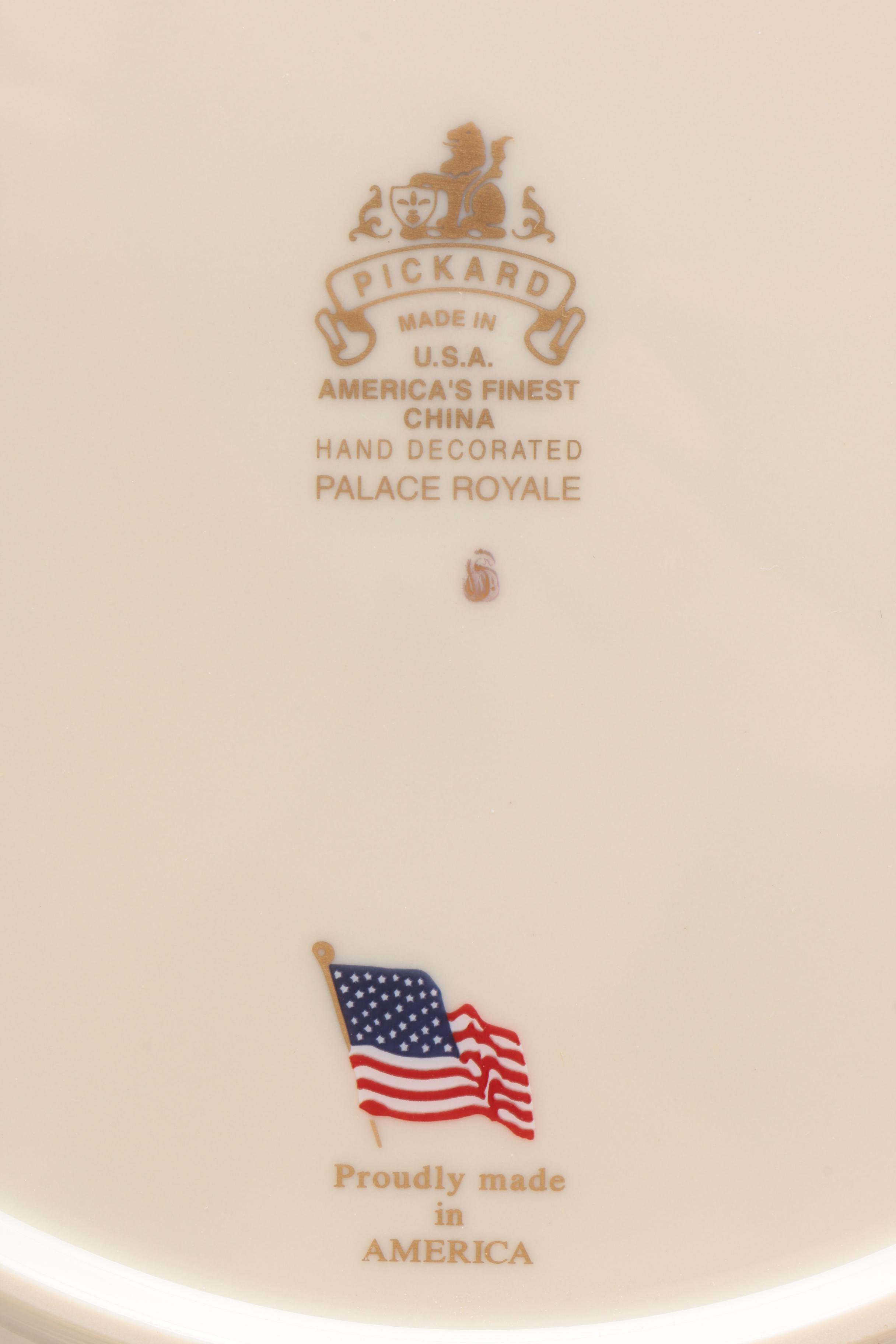 Pickard "Palace Royale" Dinnerware with the Great Seal of the United States