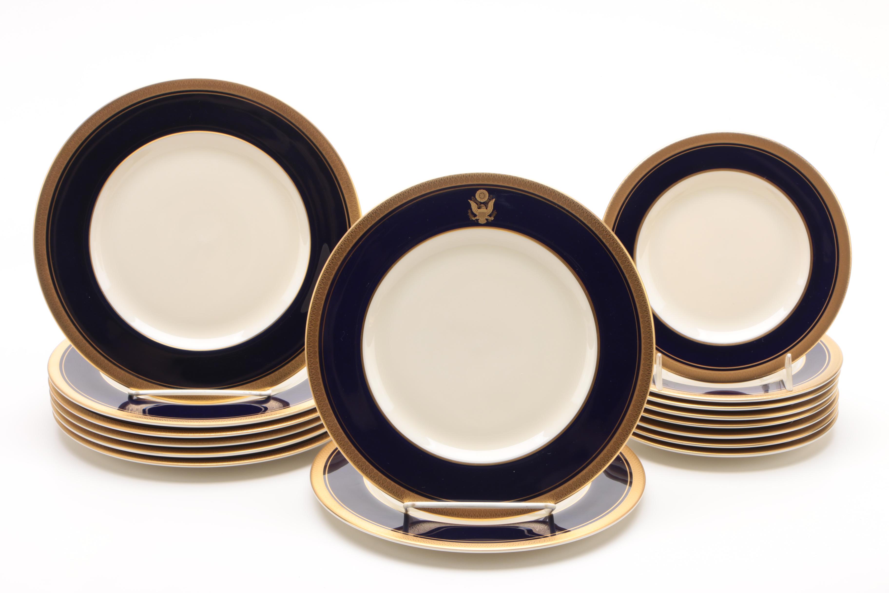 Pickard "Palace Royale" Dinnerware with the Great Seal of the United States